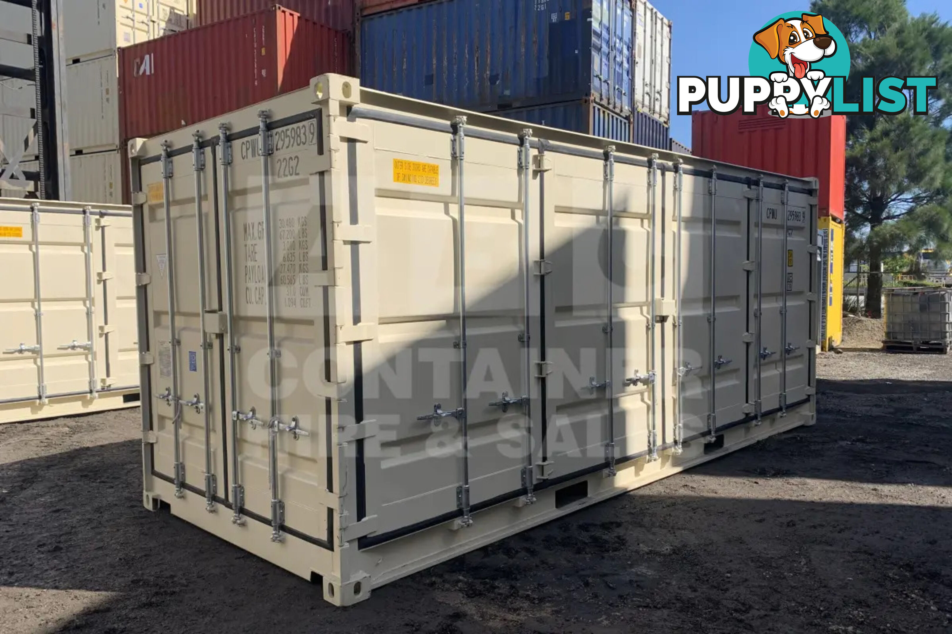 20' STANDARD HEIGHT FULL SIDE OPENING SHIPPING CONTAINER