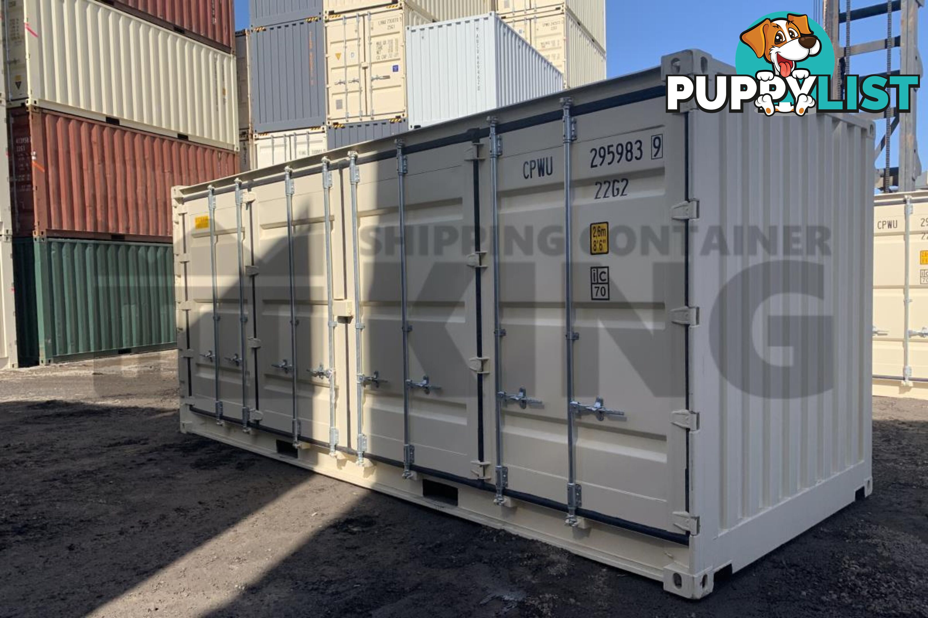 20' STANDARD HEIGHT FULL SIDE OPENING SHIPPING CONTAINER