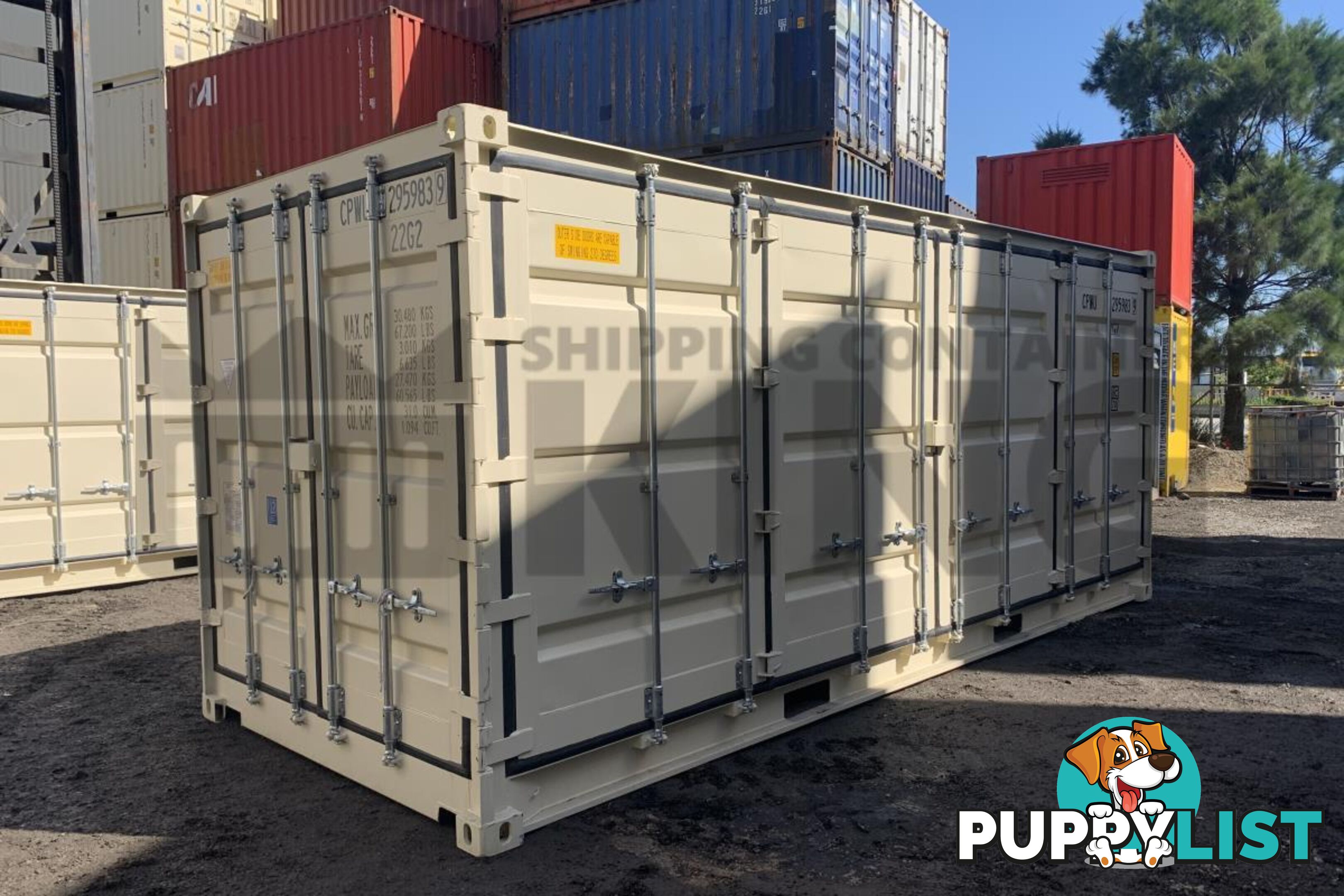 20' STANDARD HEIGHT FULL SIDE OPENING SHIPPING CONTAINER