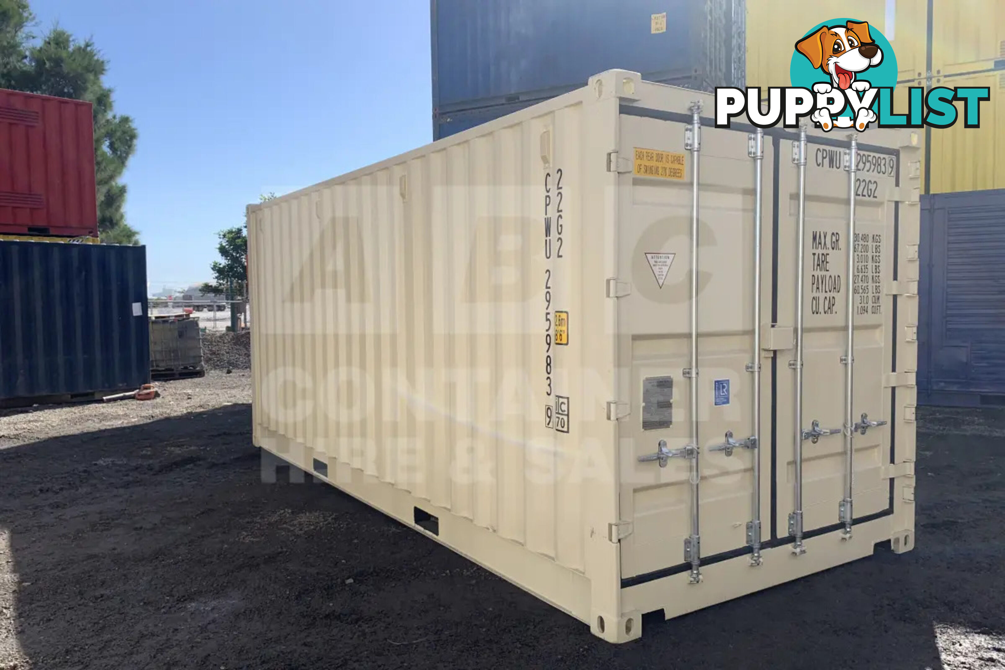 20' STANDARD HEIGHT FULL SIDE OPENING SHIPPING CONTAINER