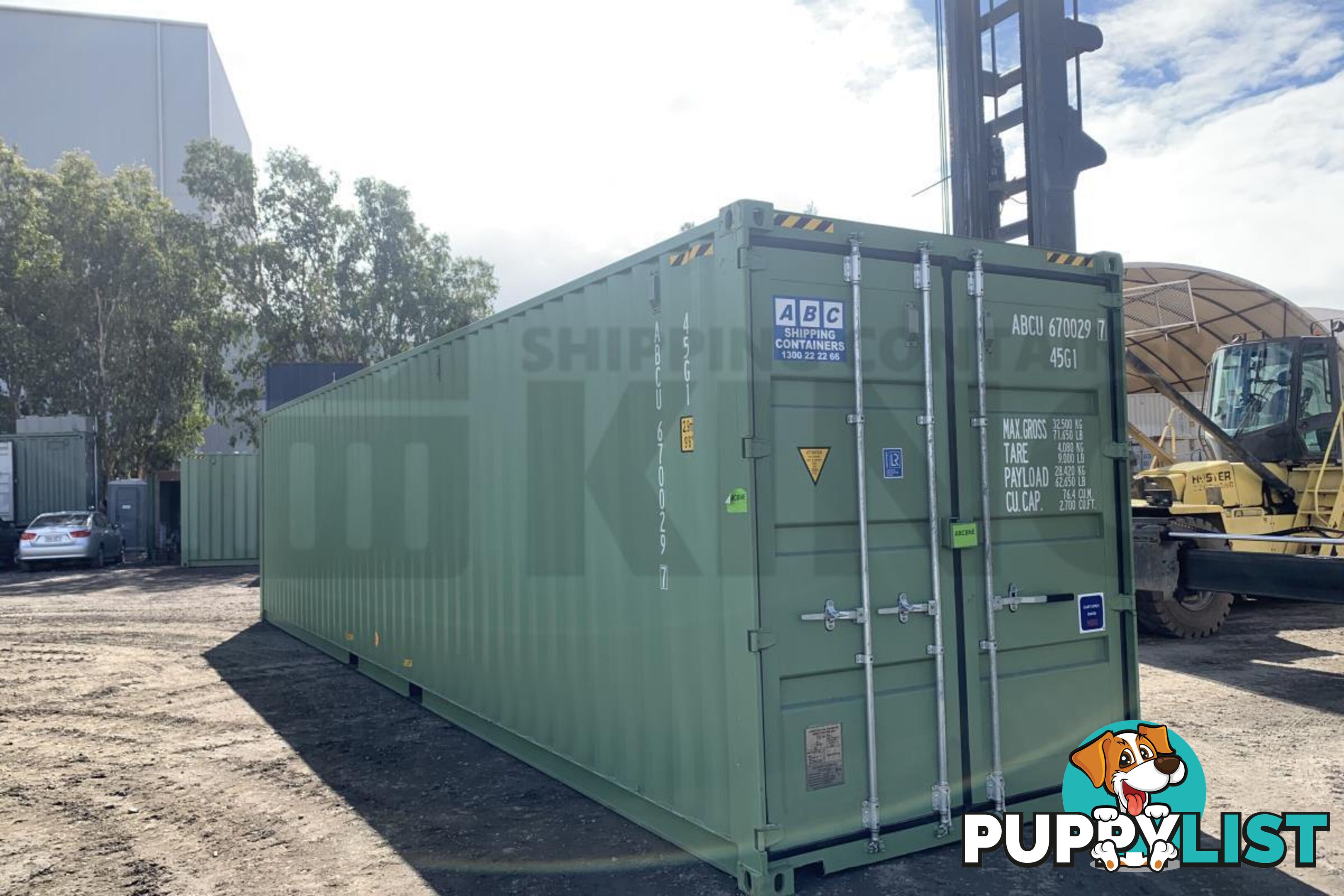 40' HIGH CUBE SHIPPING CONTAINER (STEEL FLOOR) - in Brisbane