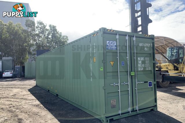 40' HIGH CUBE SHIPPING CONTAINER (STEEL FLOOR) - in Brisbane