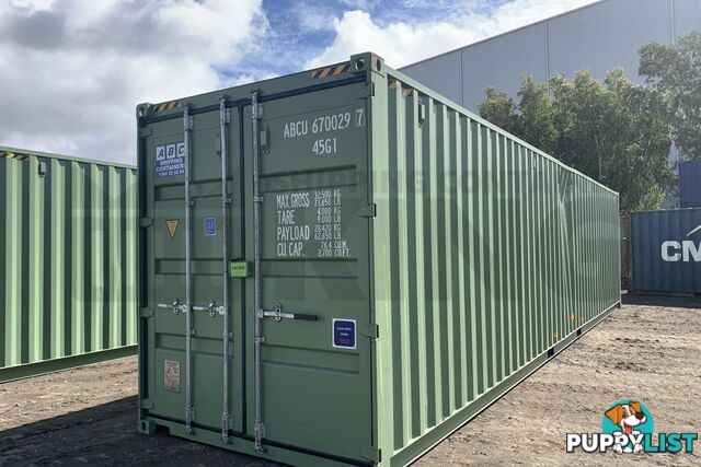 40' HIGH CUBE SHIPPING CONTAINER (STEEL FLOOR) - in Brisbane