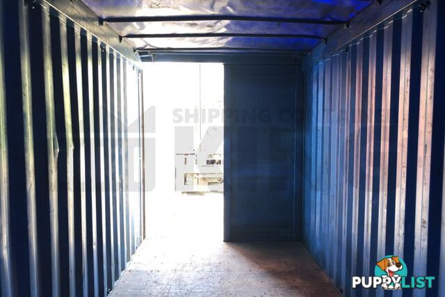 20' HIGH CUBE OPEN TOP SHIPPING CONTAINER (TARP AND BOWS) - in Brisbane