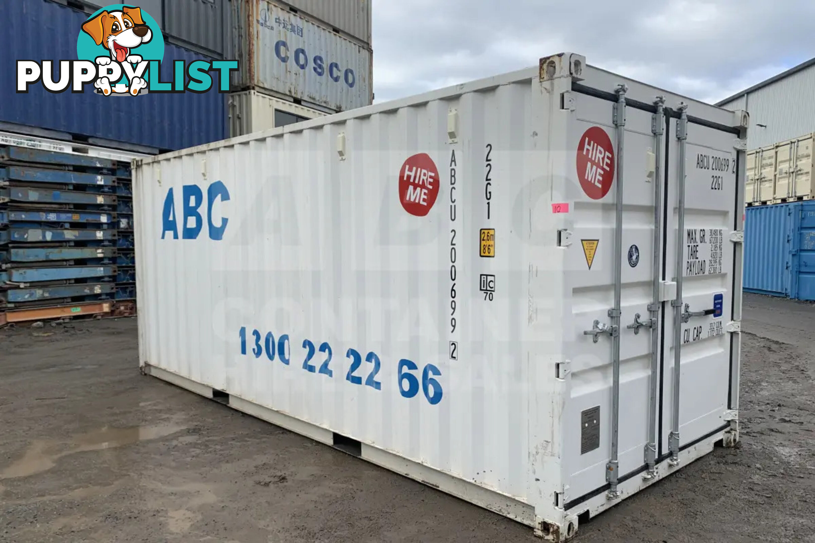 20' STANDARD HEIGHT SHIPPING CONTAINER - in Rockhampton