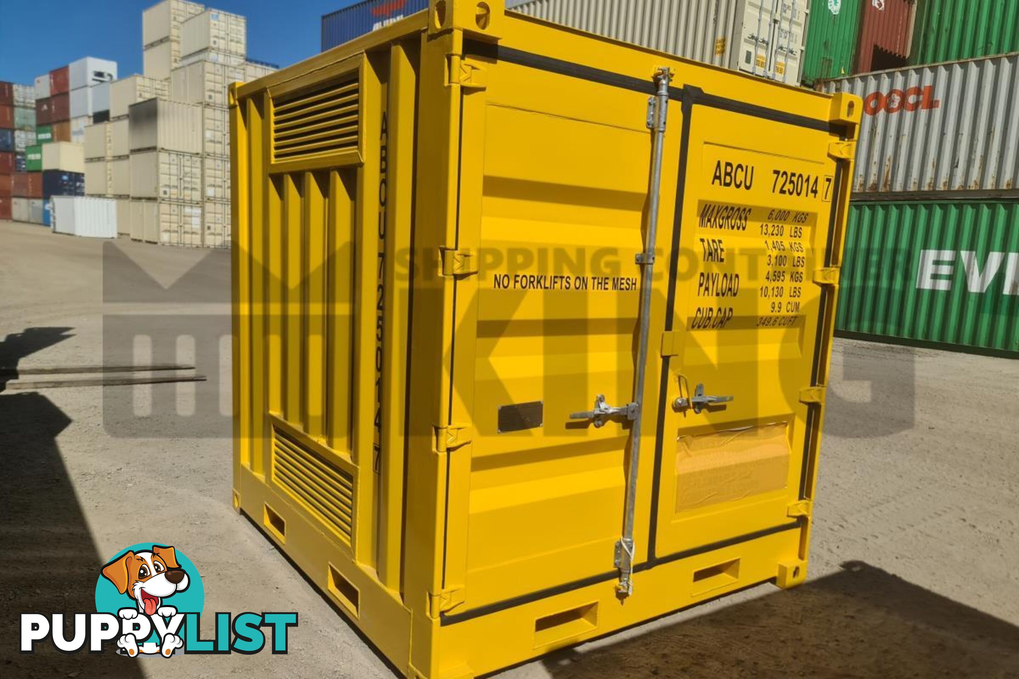 8' DANGEROUS GOODS SHIPPING CONTAINER (4 CORNER POST)
