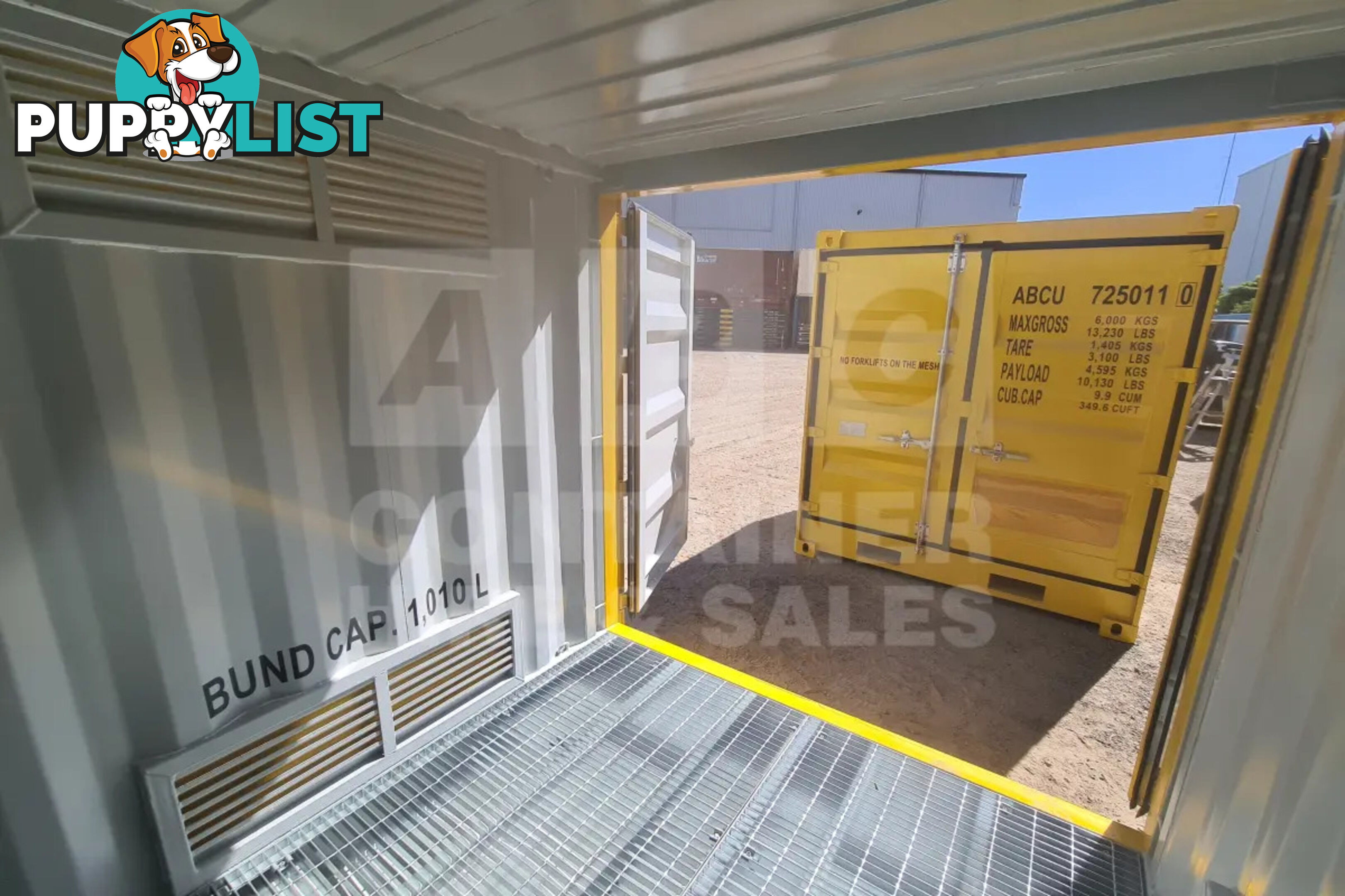 8' DANGEROUS GOODS SHIPPING CONTAINER (4 CORNER POST)