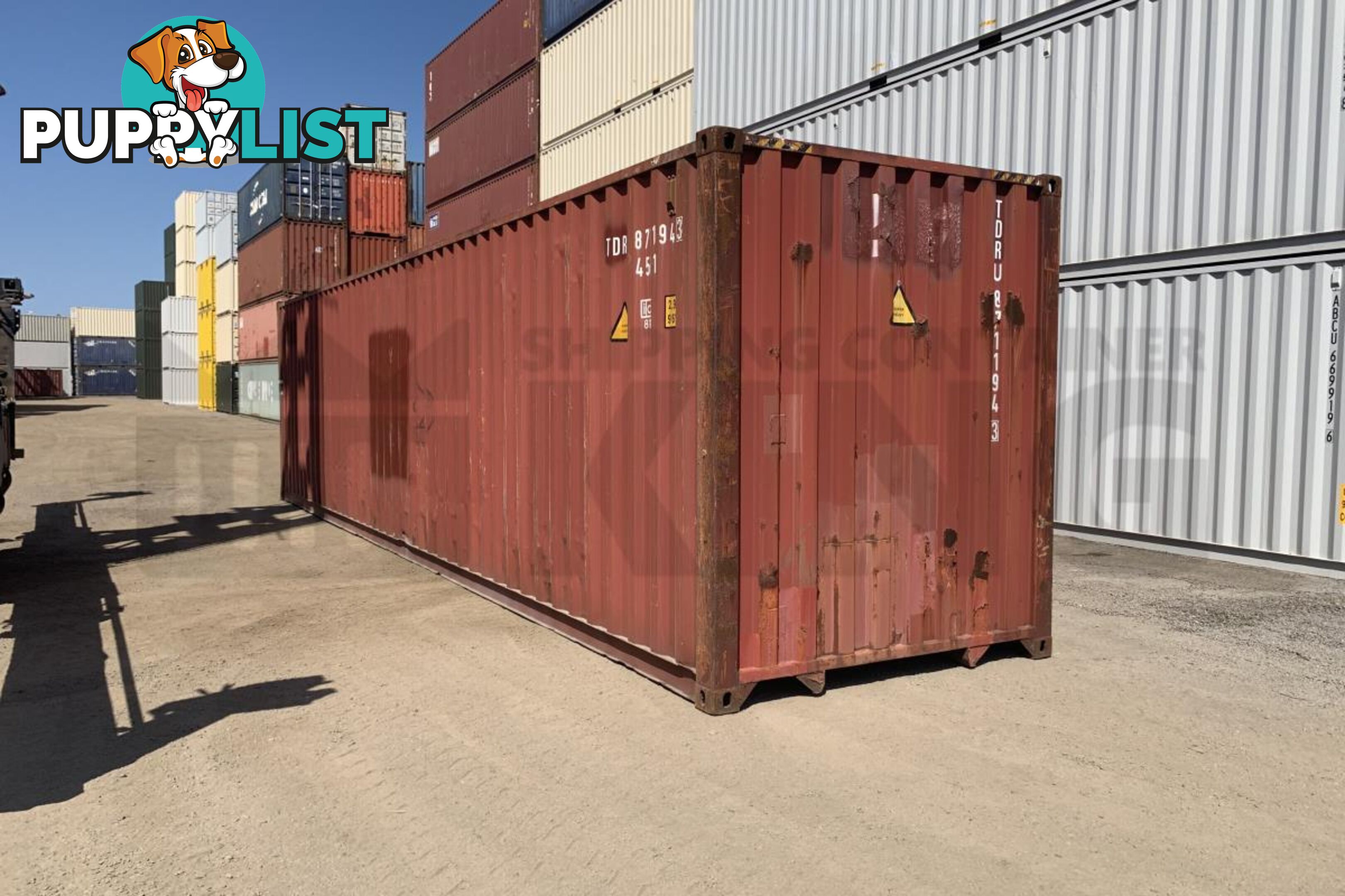 40' HIGH CUBE SHIPPING CONTAINER - in Lismore