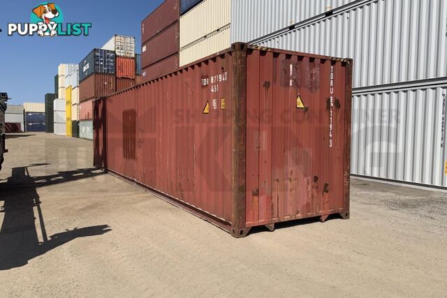 40' HIGH CUBE SHIPPING CONTAINER - in Lismore