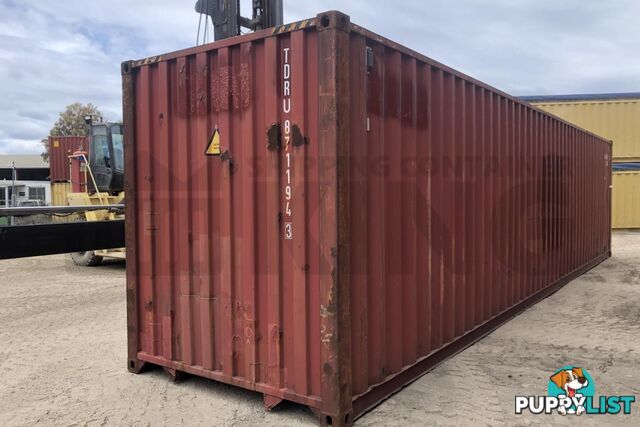 40' HIGH CUBE SHIPPING CONTAINER - in Lismore