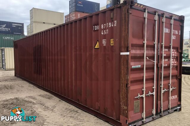 40' HIGH CUBE SHIPPING CONTAINER - in Lismore