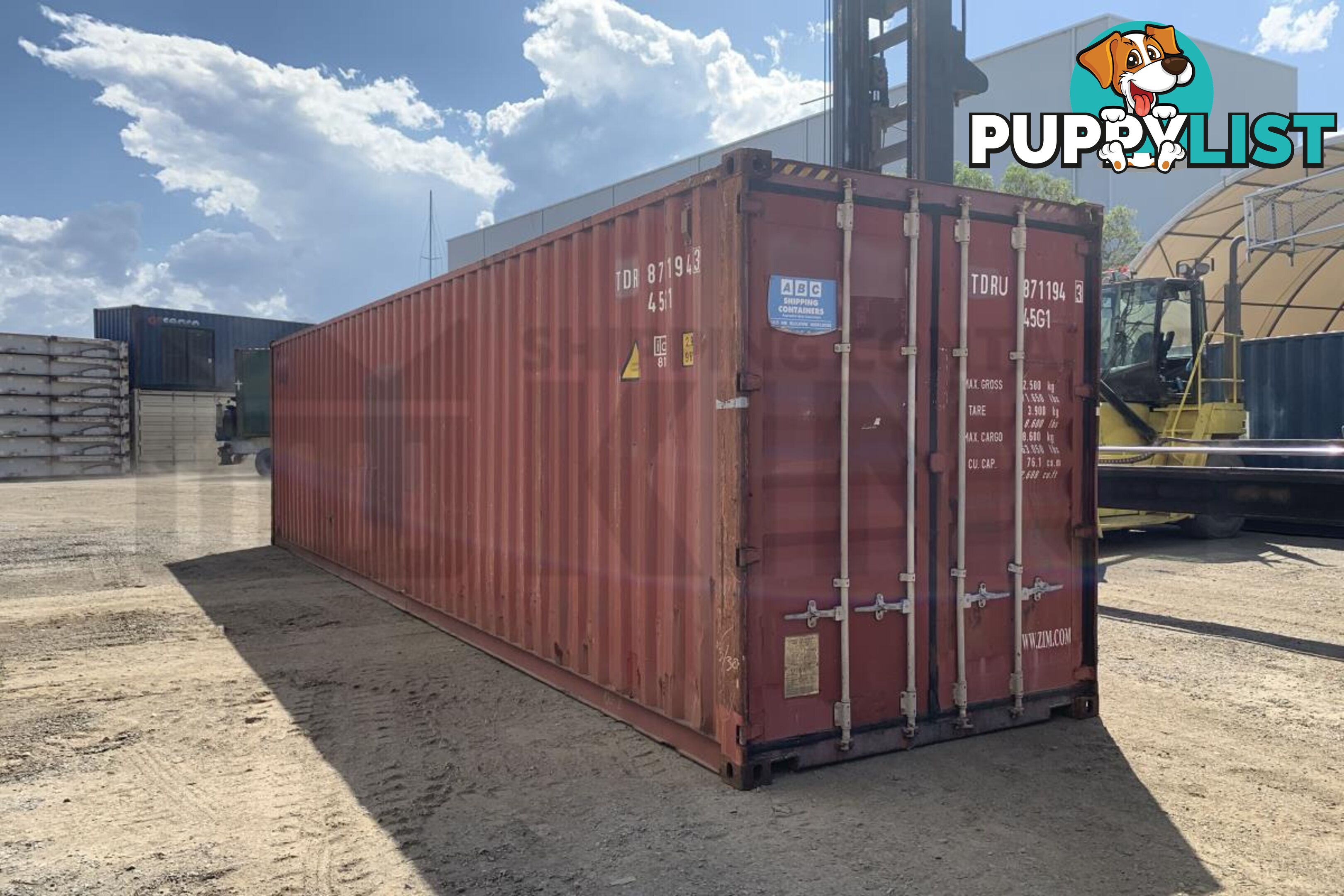 40' HIGH CUBE SHIPPING CONTAINER - in Lismore