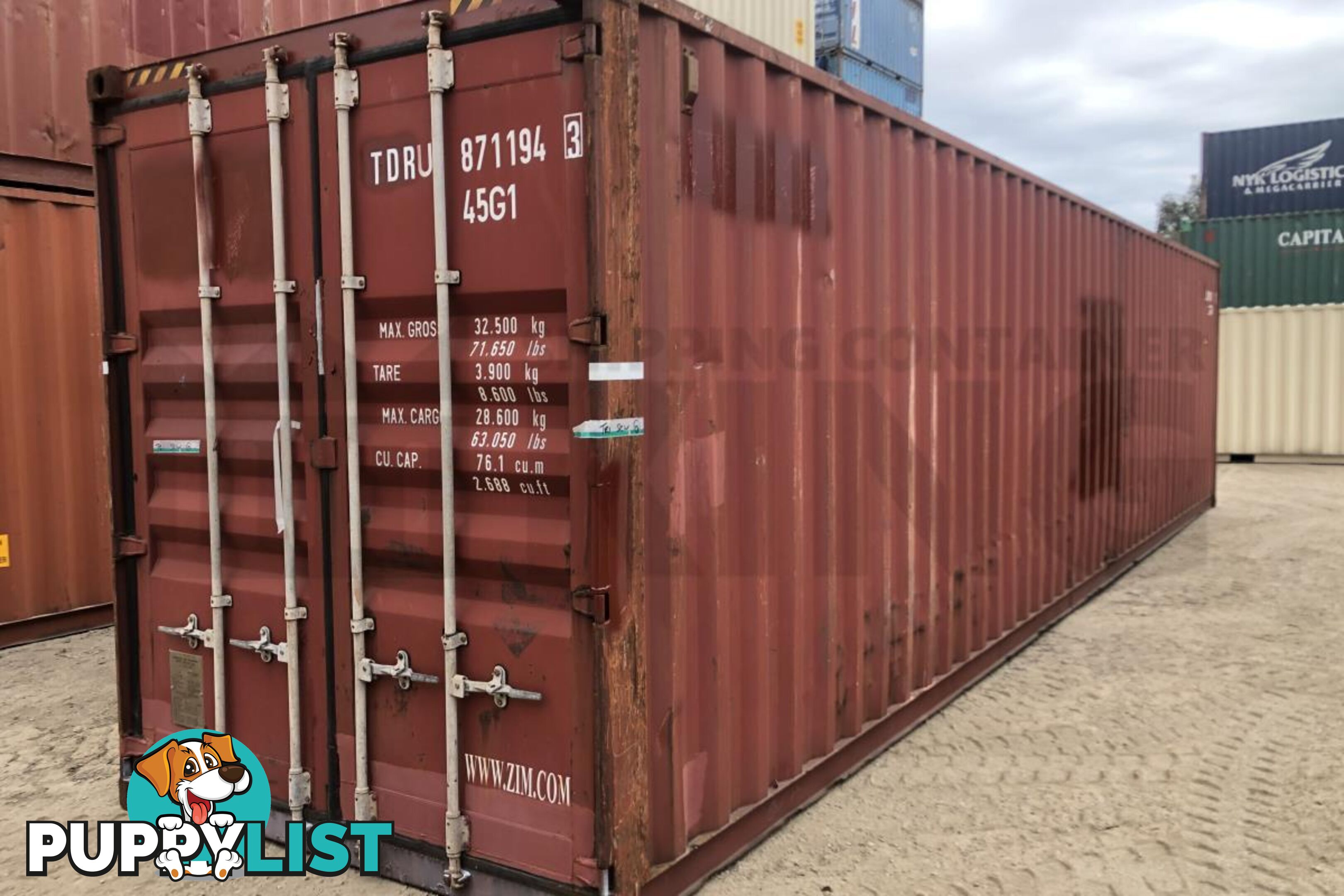 40' HIGH CUBE SHIPPING CONTAINER - in Lismore