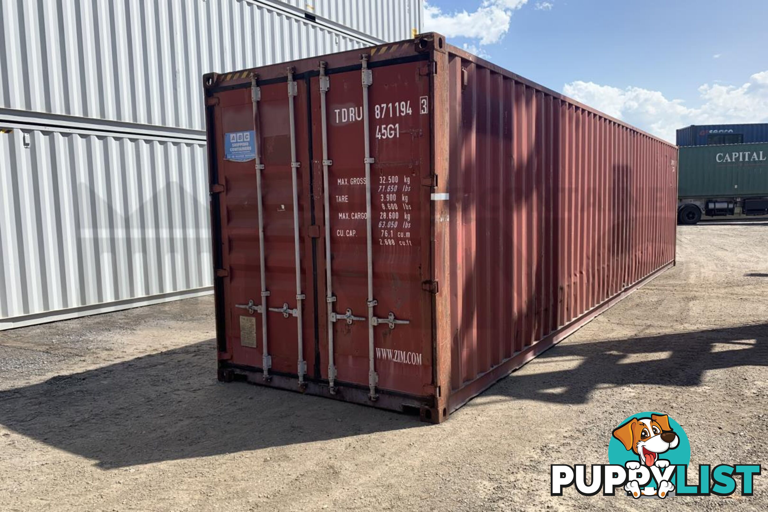 40' HIGH CUBE SHIPPING CONTAINER - in Lismore