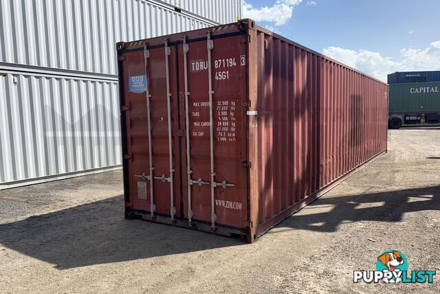 40' HIGH CUBE SHIPPING CONTAINER - in Lismore