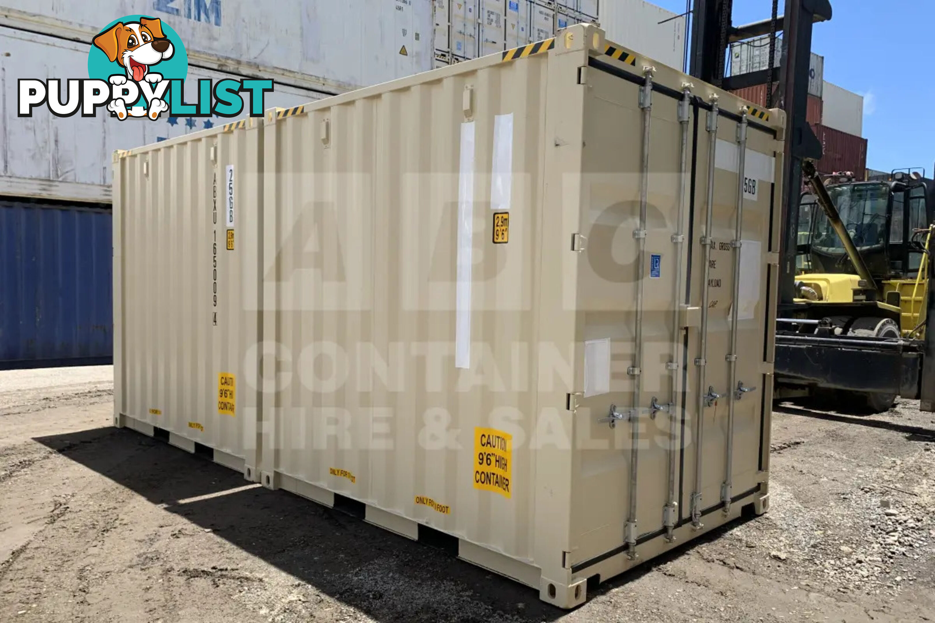 20' HIGH CUBE SHIPPING CONTAINER (2 X 10' HIGH CUBE SHIPPING CONTAINERS LOCKED TOGETHER)