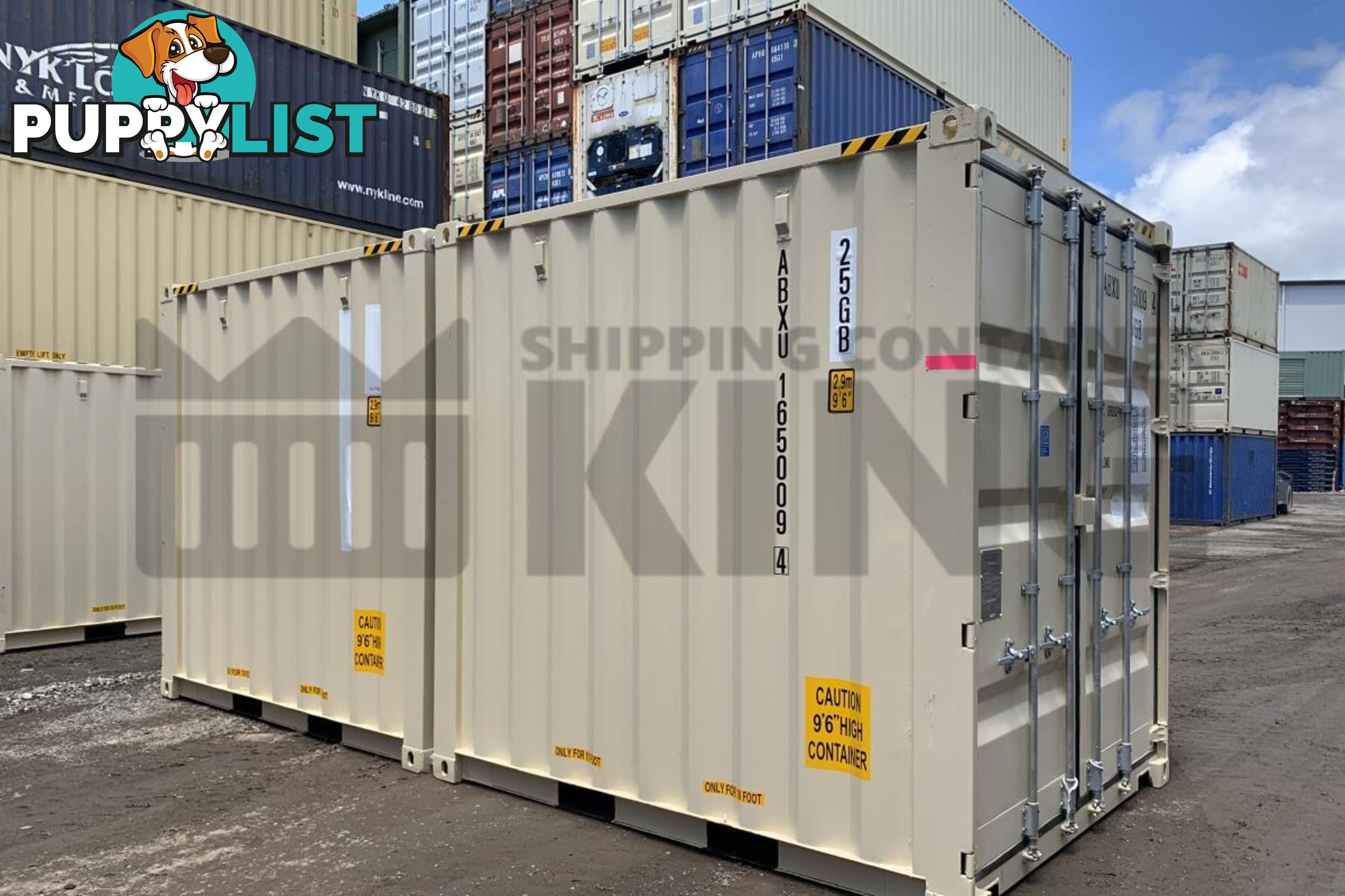 20' HIGH CUBE SHIPPING CONTAINER (2 X 10' HIGH CUBE SHIPPING CONTAINERS LOCKED TOGETHER)