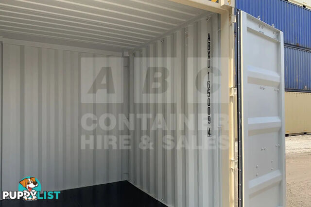 20' HIGH CUBE SHIPPING CONTAINER (2 X 10' HIGH CUBE SHIPPING CONTAINERS LOCKED TOGETHER)