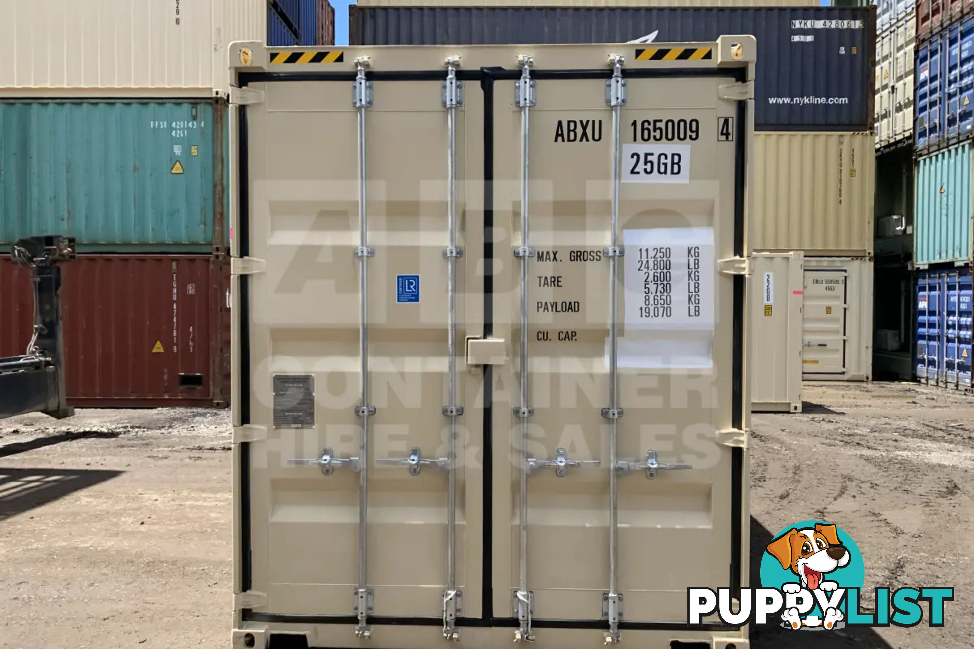 20' HIGH CUBE SHIPPING CONTAINER (2 X 10' HIGH CUBE SHIPPING CONTAINERS LOCKED TOGETHER)