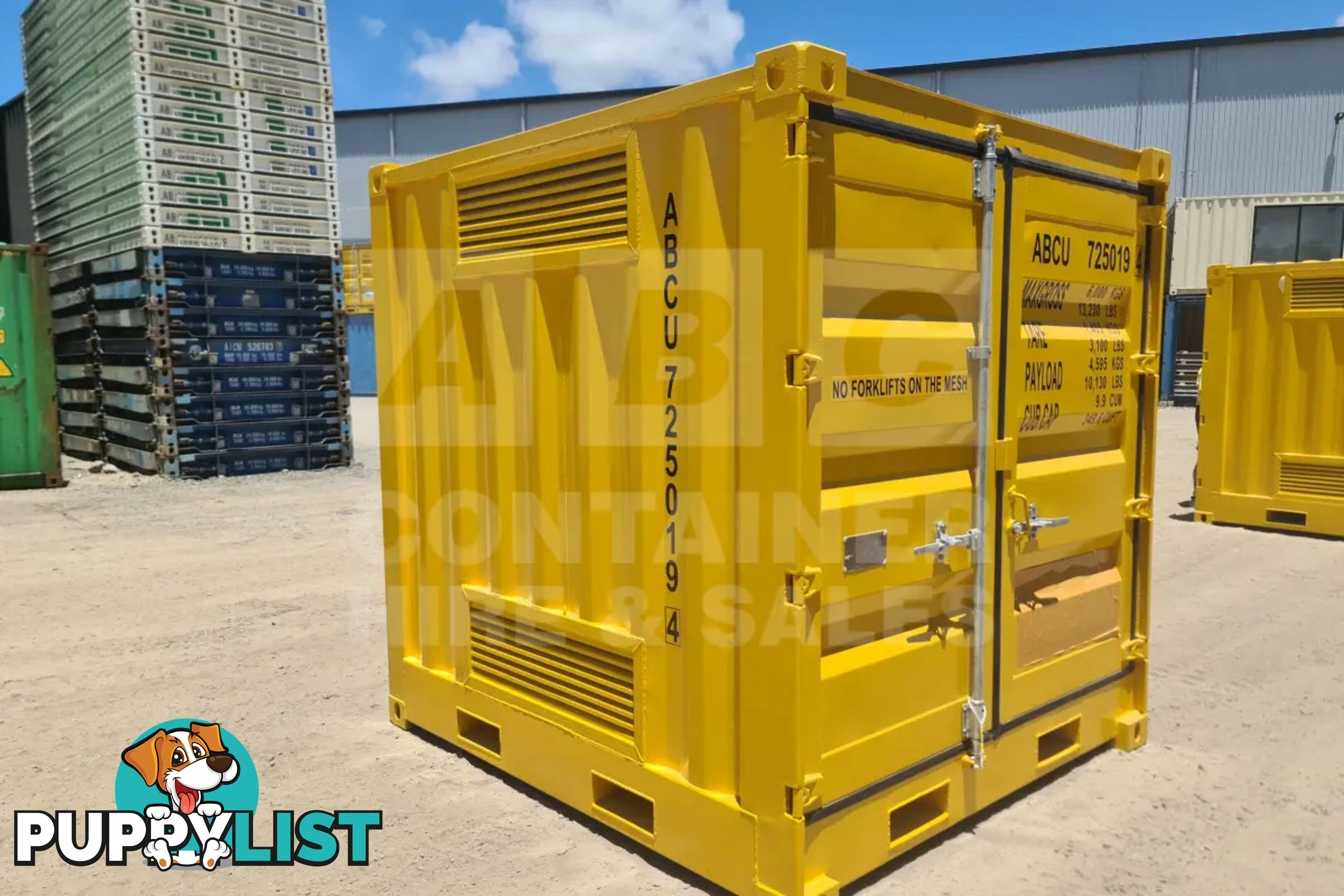 8' DANGEROUS GOODS SHIPPING CONTAINER (4 CORNER POST)