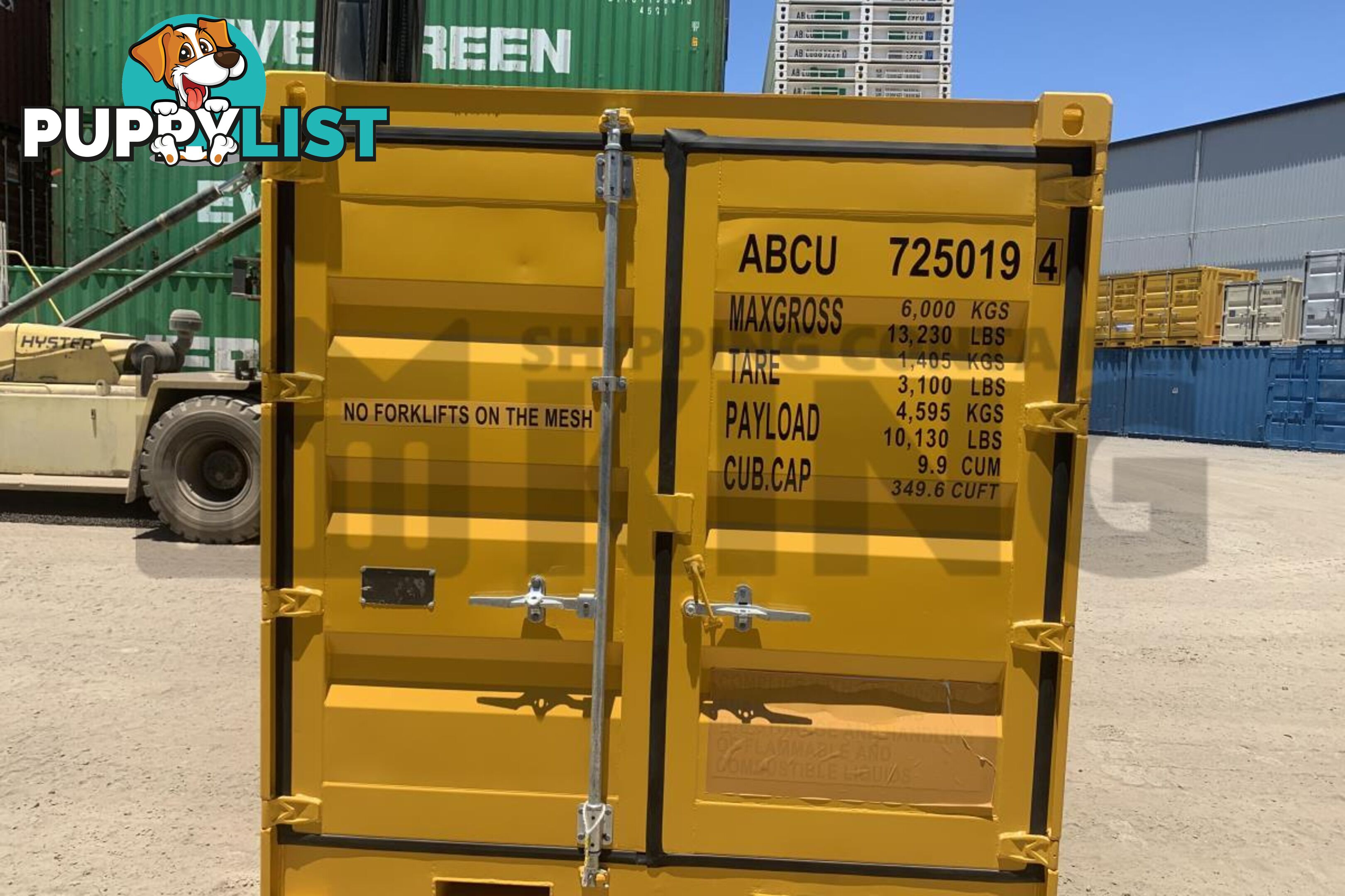 8' DANGEROUS GOODS SHIPPING CONTAINER (4 CORNER POST)