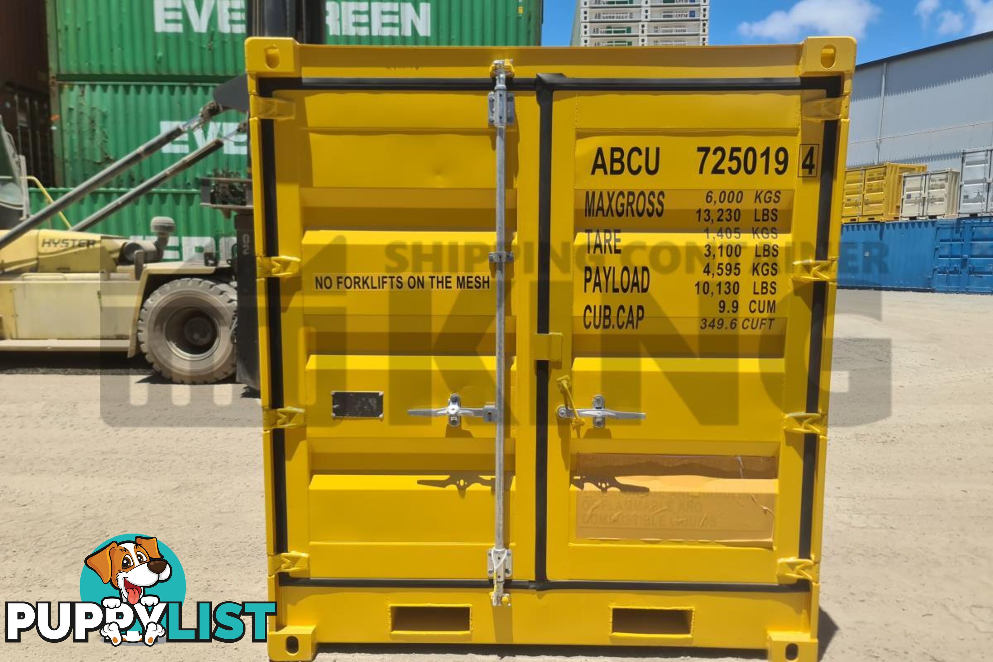 8' DANGEROUS GOODS SHIPPING CONTAINER (4 CORNER POST)