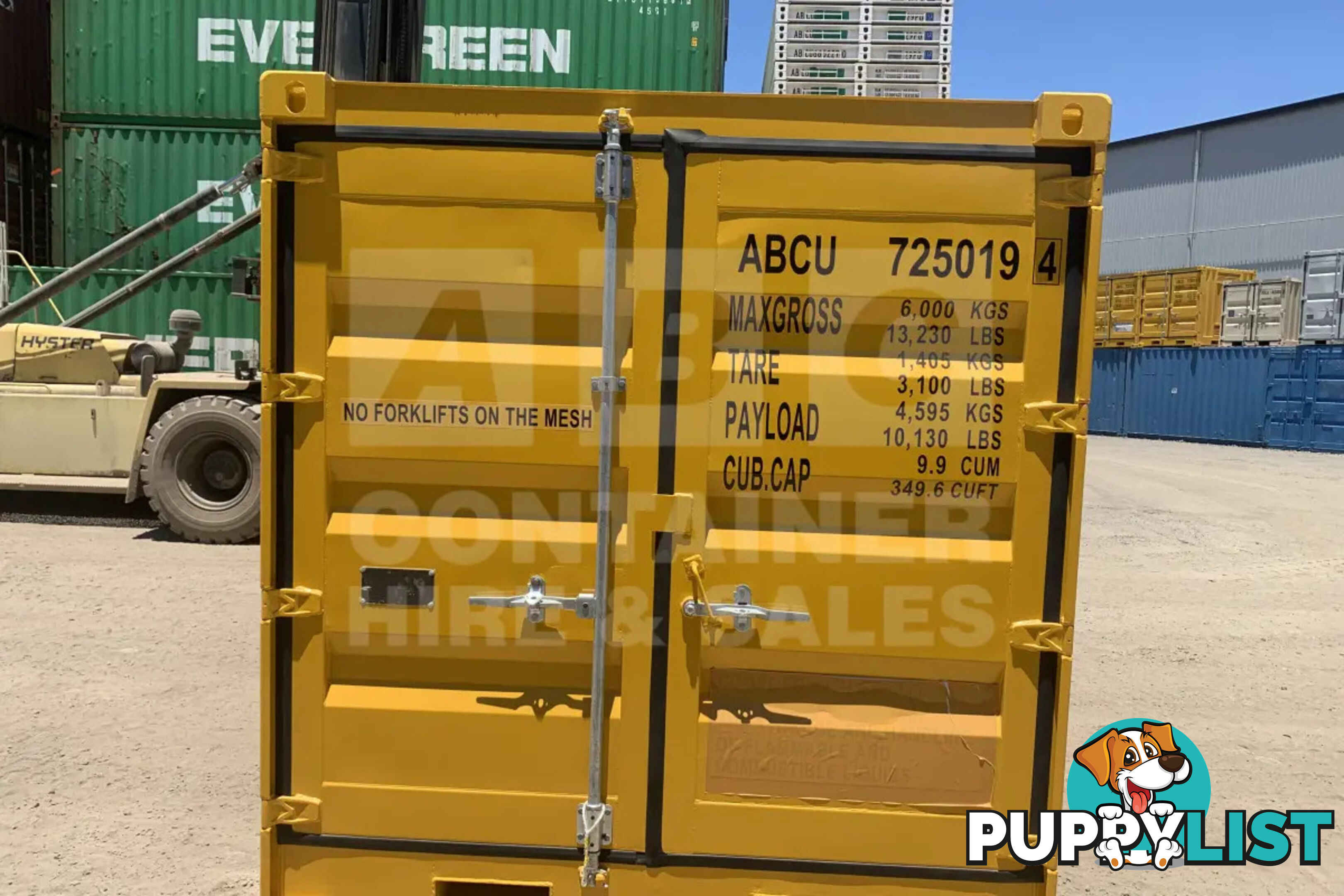 8' DANGEROUS GOODS SHIPPING CONTAINER (4 CORNER POST)
