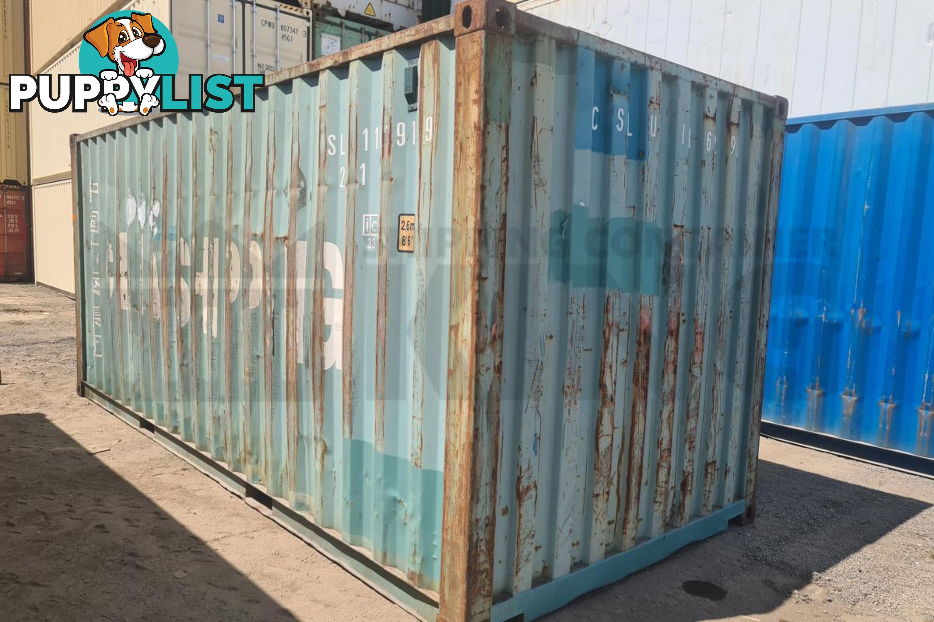 20' STANDARD HEIGHT SHIPPING CONTAINER - in Rockhampton