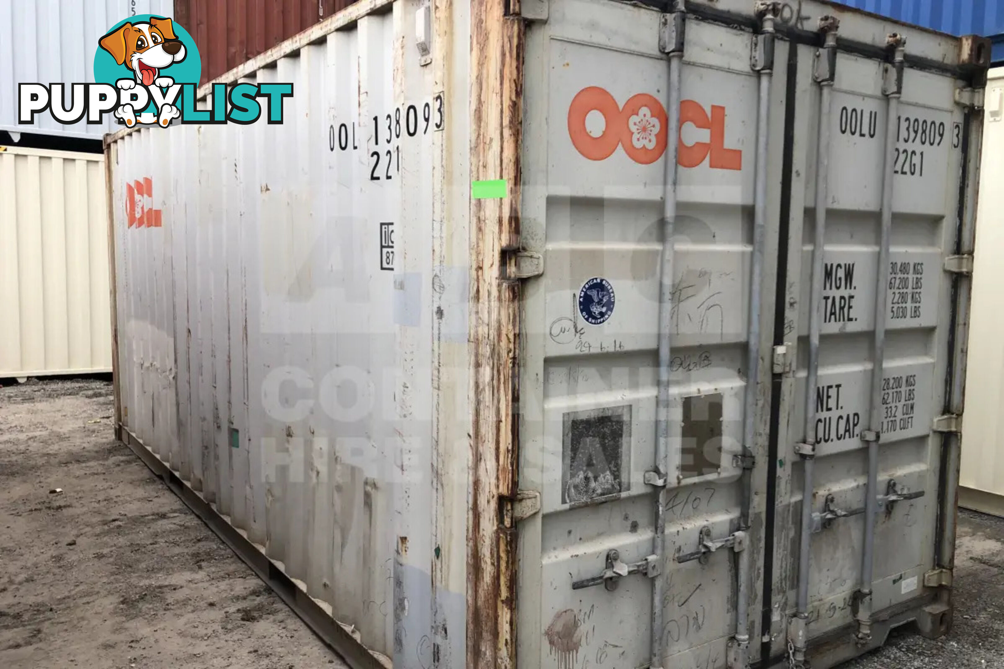 20' STANDARD HEIGHT SHIPPING CONTAINER