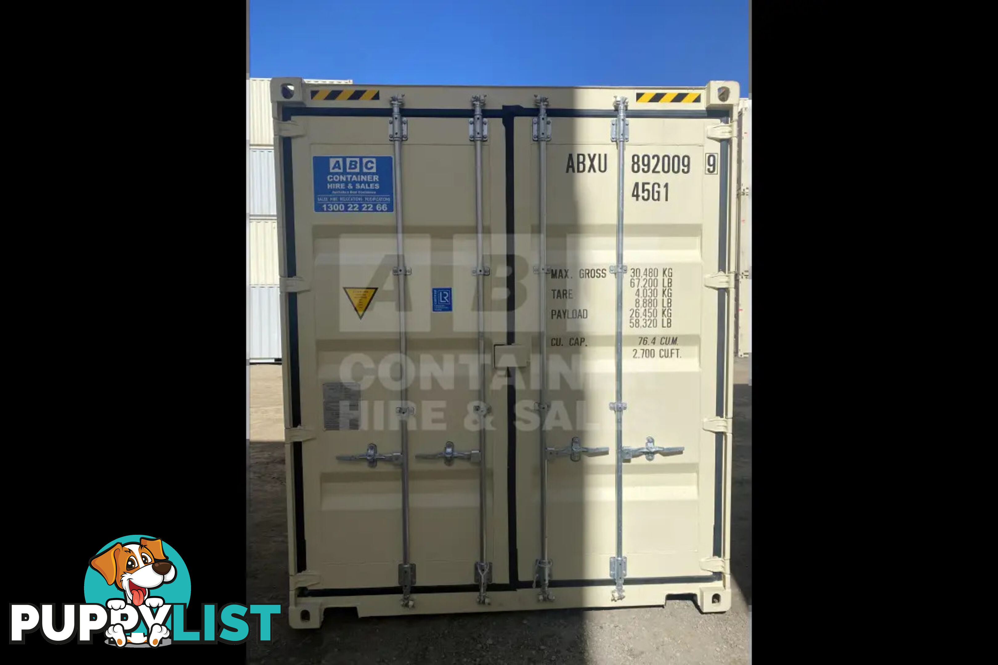 40' HIGH CUBE SHIPPING CONTAINER (STEEL FLOOR)