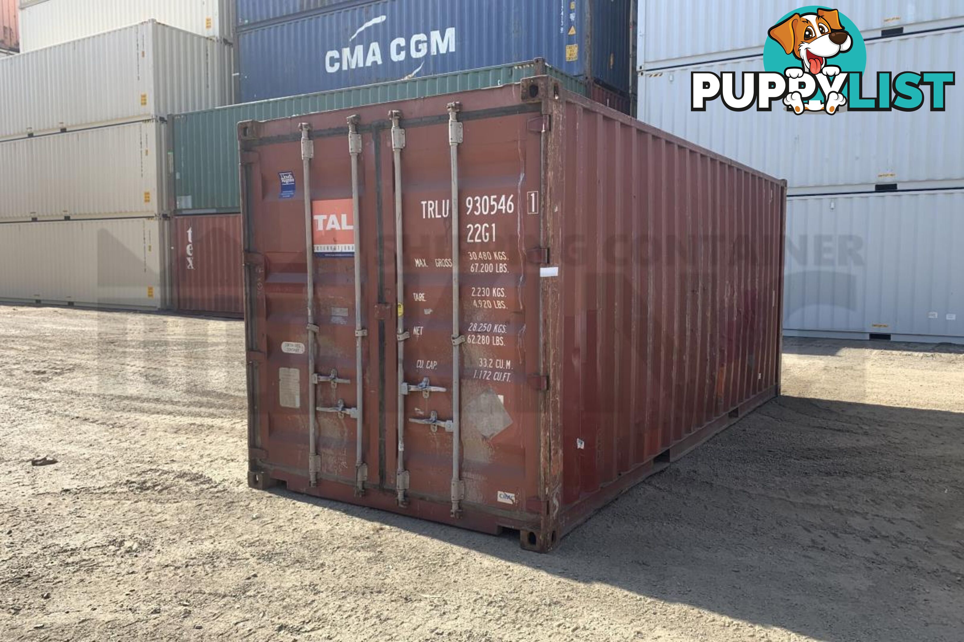 20' STANDARD HEIGHT SHIPPING CONTAINER - in Rockhampton