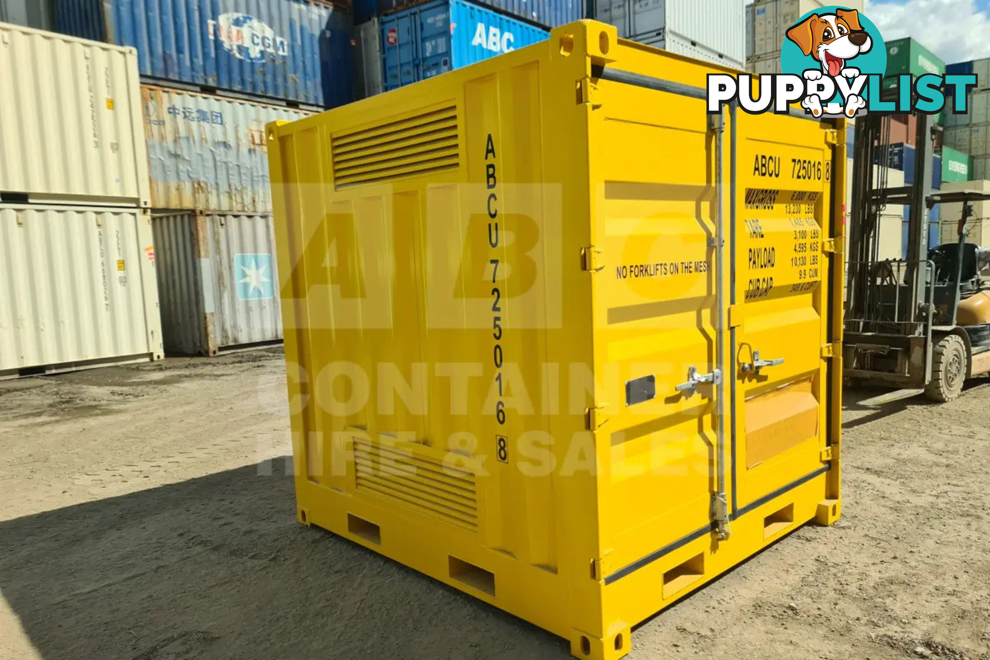 8' DANGEROUS GOODS SHIPPING CONTAINER (4 CORNER POST)