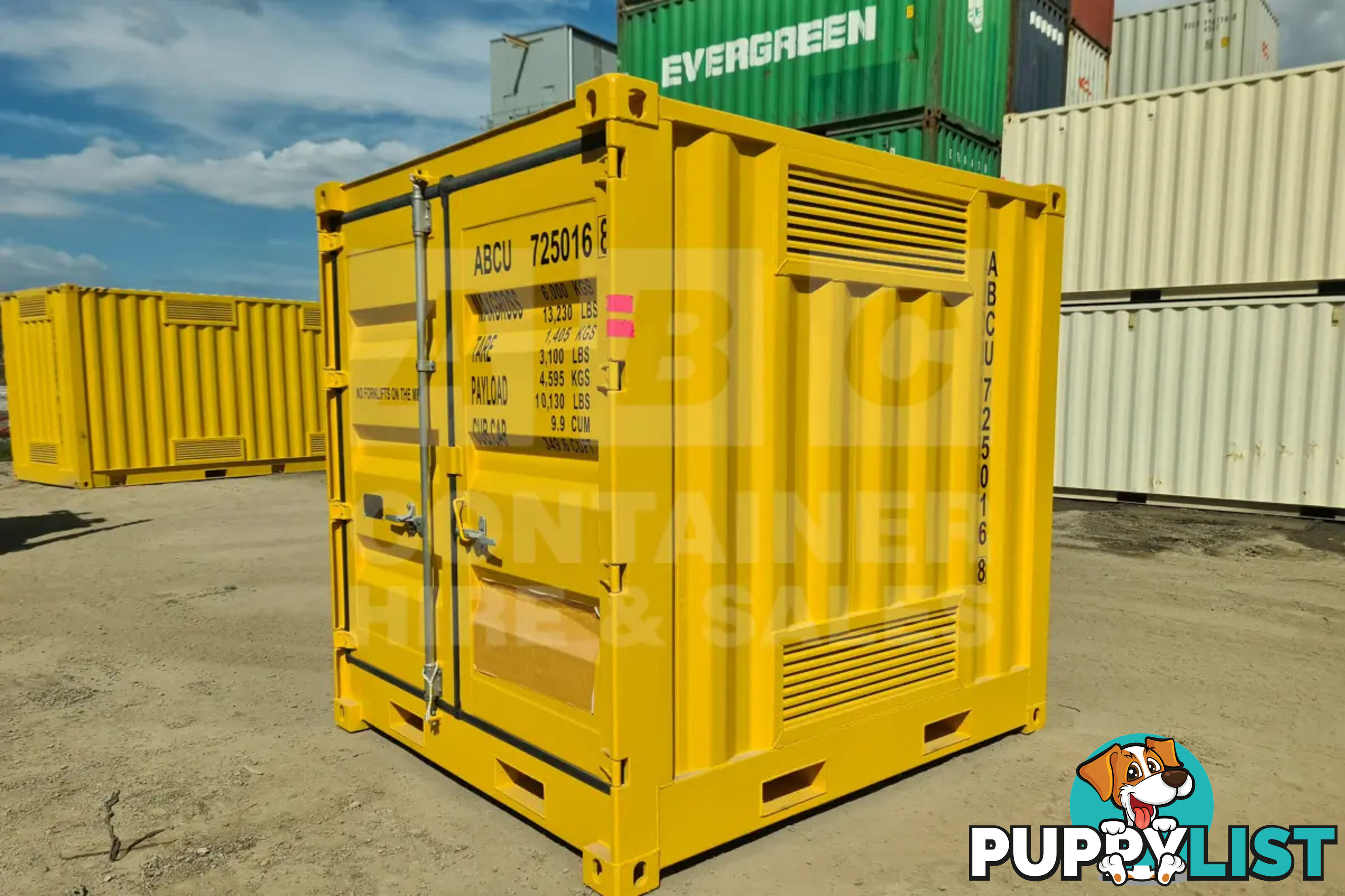 8' DANGEROUS GOODS SHIPPING CONTAINER (4 CORNER POST)