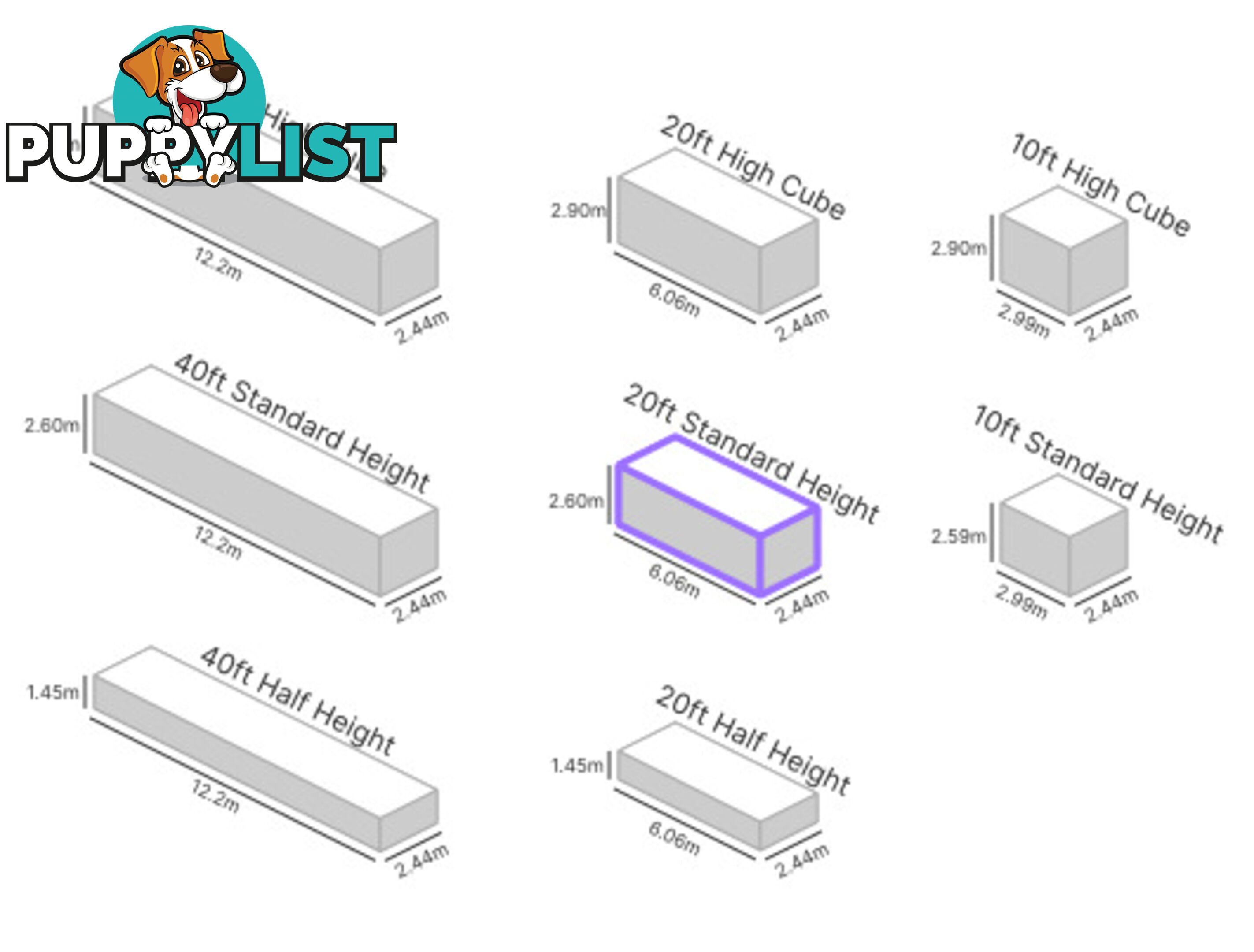 20' STANDARD HEIGHT SHIPPING CONTAINER
