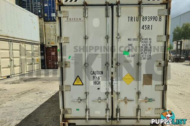 40' HIGH CUBE REFRIGERATED "REEFER" SHIPPING CONTAINER (OPERATIONAL)