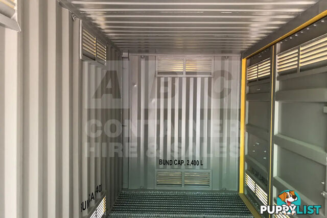 20' HIGH CUBE SIDE OPENING DANGEROUS GOODS SHIPPING CONTAINER - in Brisbane