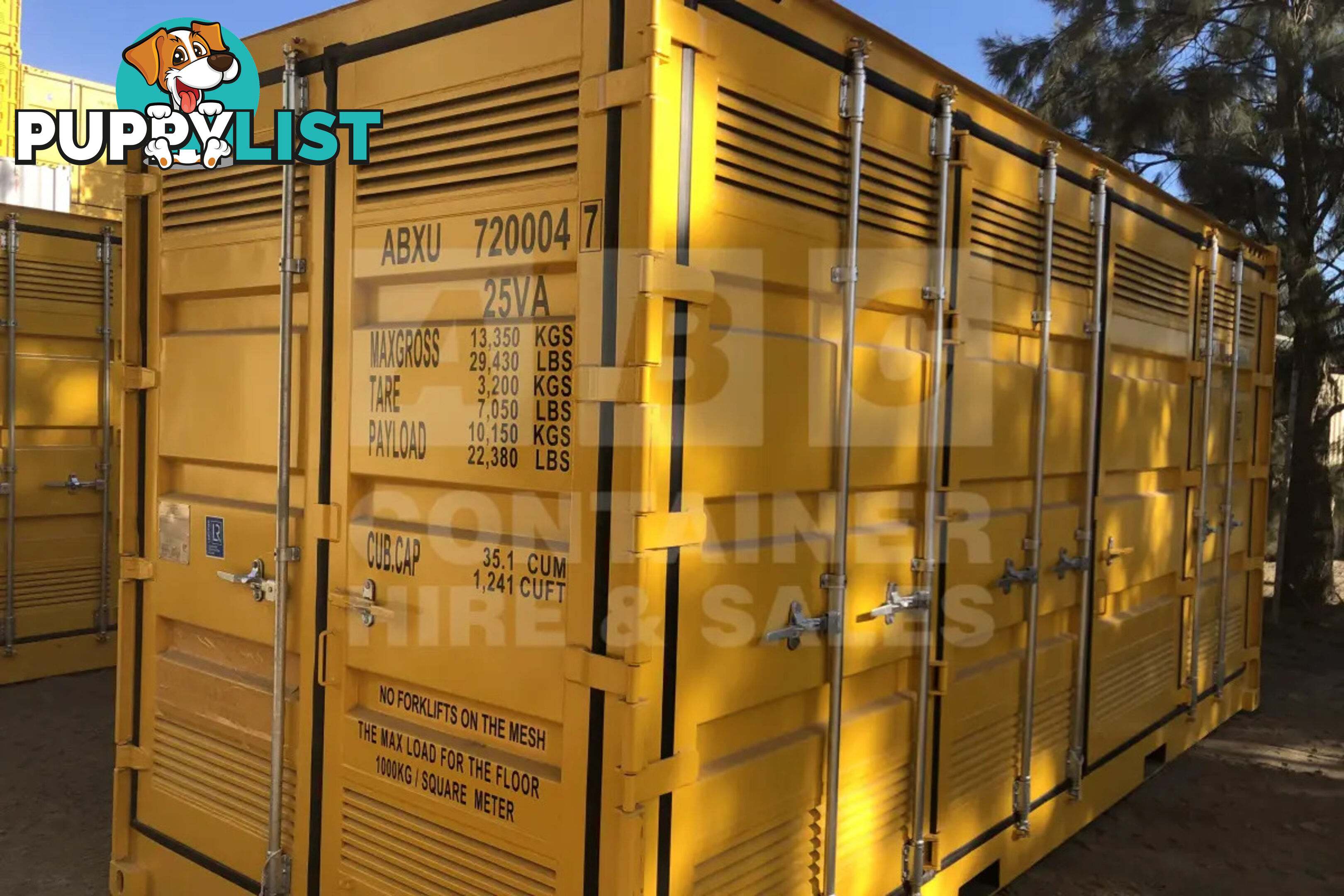 20' HIGH CUBE SIDE OPENING DANGEROUS GOODS SHIPPING CONTAINER - in Brisbane