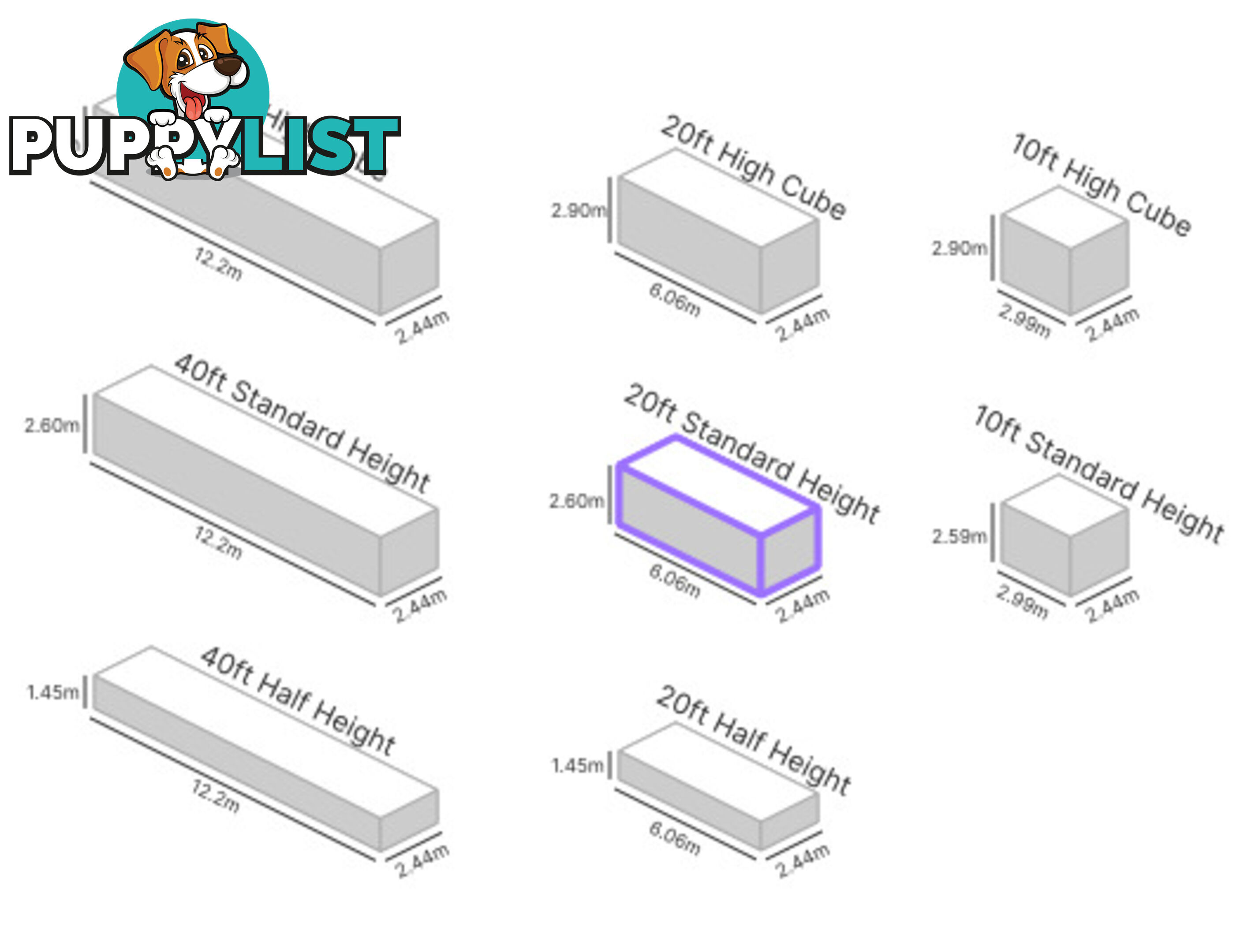 20' STANDARD HEIGHT SHIPPING CONTAINER
