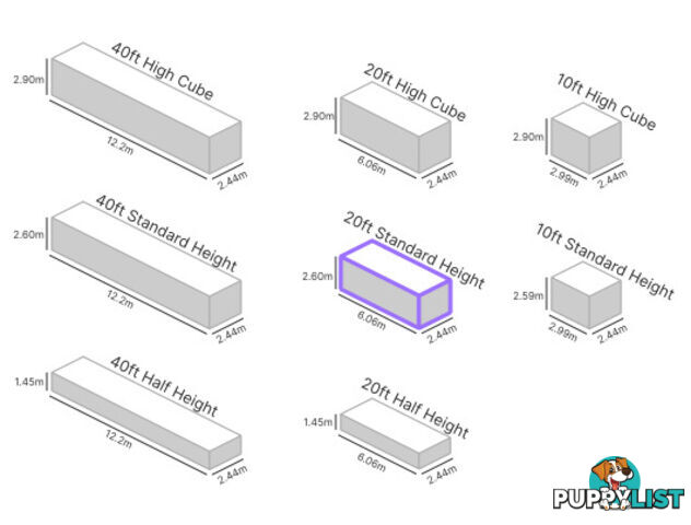 20' STANDARD HEIGHT SHIPPING CONTAINER