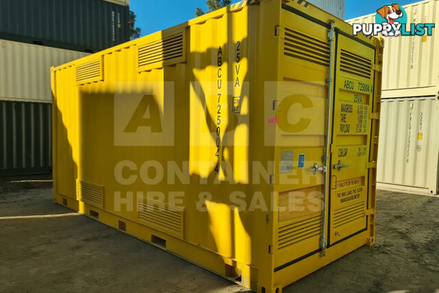 20' HIGH CUBE SIDE OPENING DANGEROUS GOODS SHIPPING CONTAINER