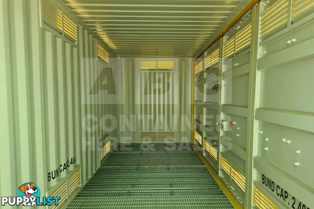 20' HIGH CUBE SIDE OPENING DANGEROUS GOODS SHIPPING CONTAINER