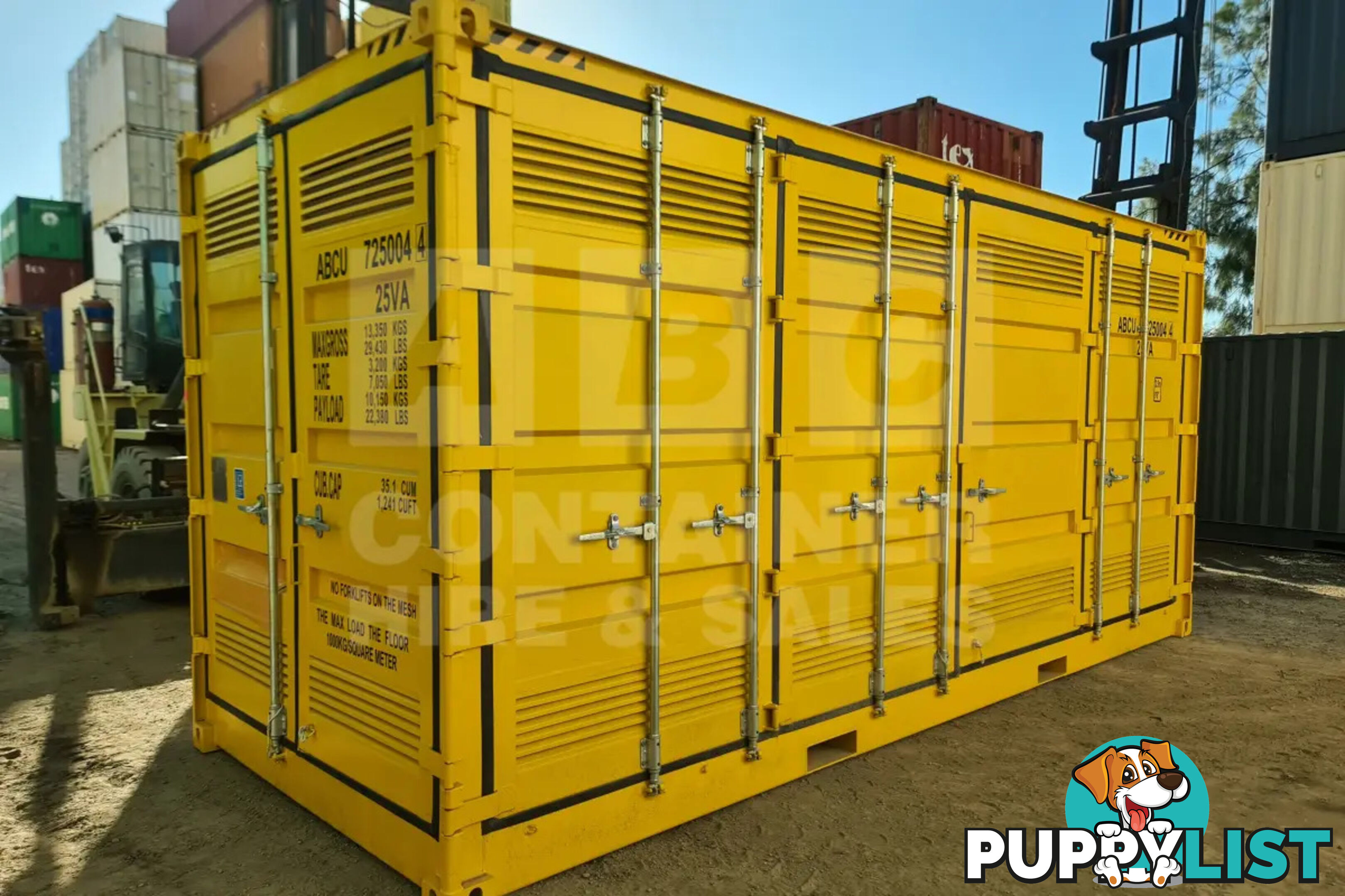 20' HIGH CUBE SIDE OPENING DANGEROUS GOODS SHIPPING CONTAINER