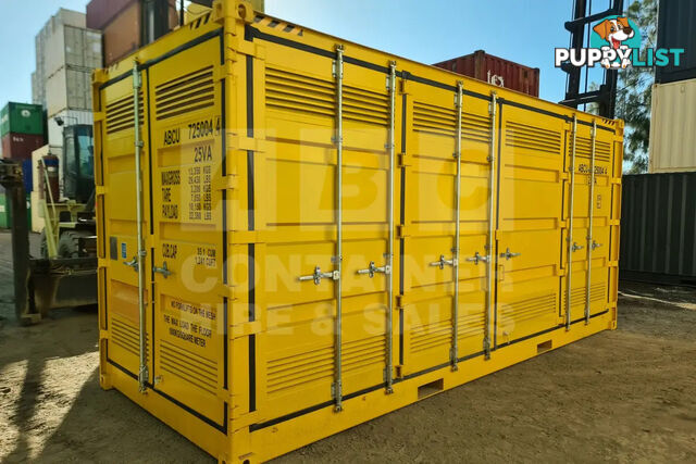 20' HIGH CUBE SIDE OPENING DANGEROUS GOODS SHIPPING CONTAINER