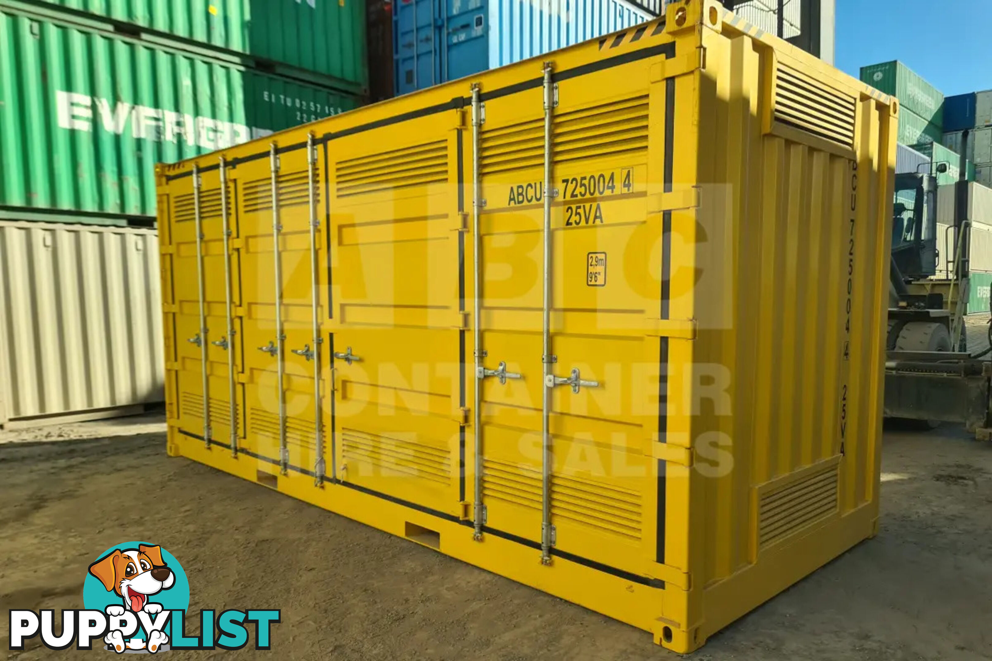 20' HIGH CUBE SIDE OPENING DANGEROUS GOODS SHIPPING CONTAINER