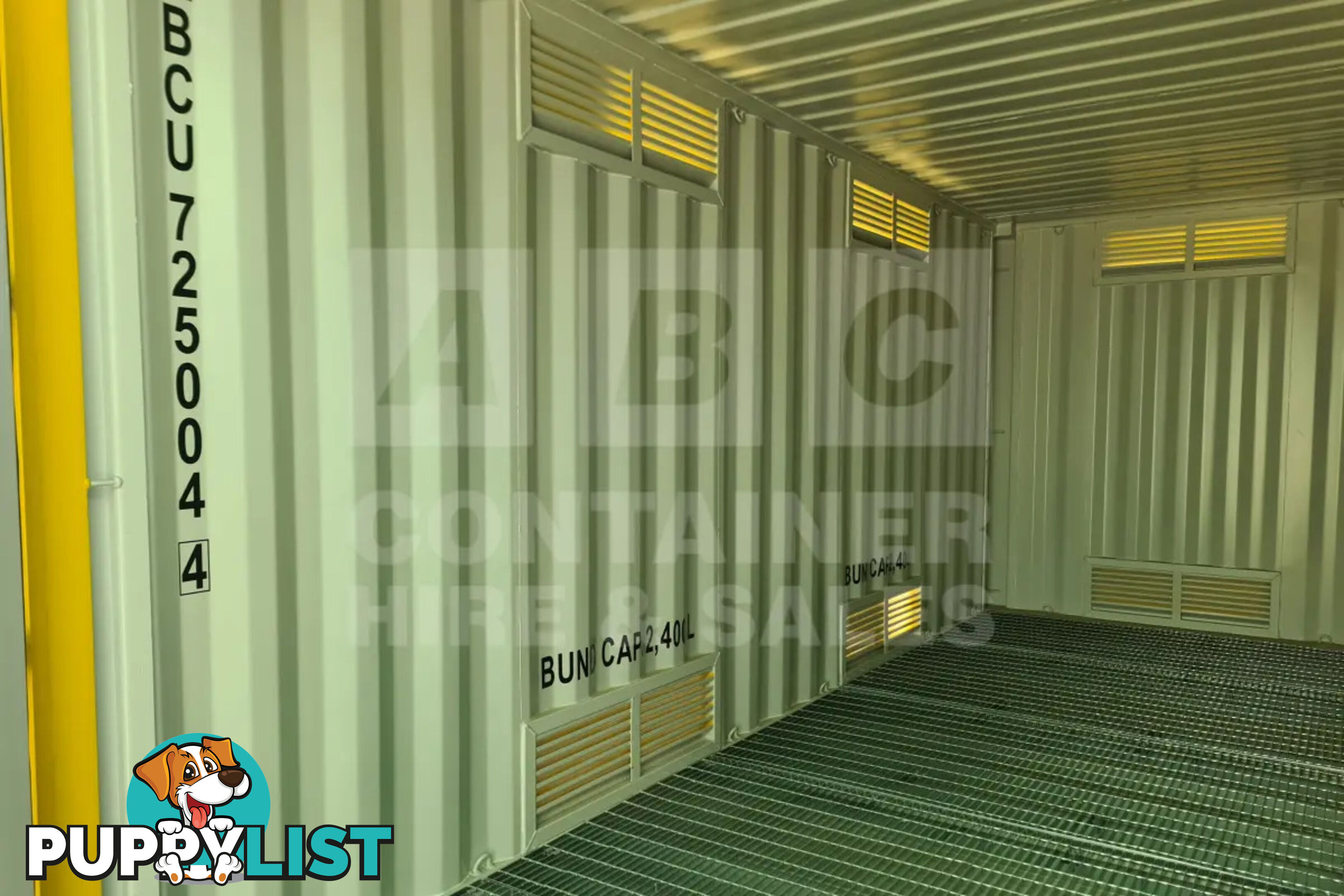 20' HIGH CUBE SIDE OPENING DANGEROUS GOODS SHIPPING CONTAINER