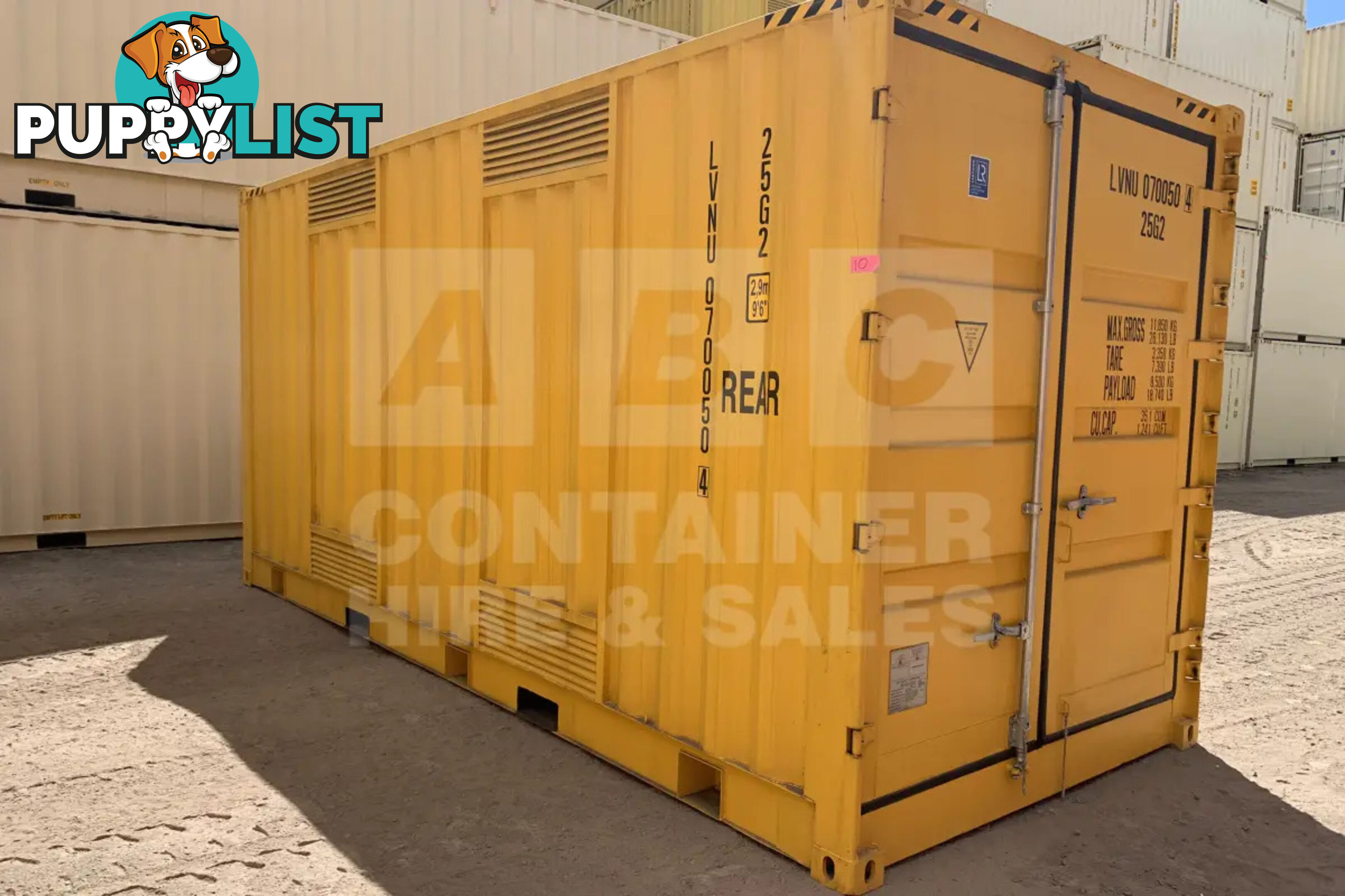 20' HIGH CUBE SIDE OPENING DANGEROUS GOODS SHIPPING CONTAINER