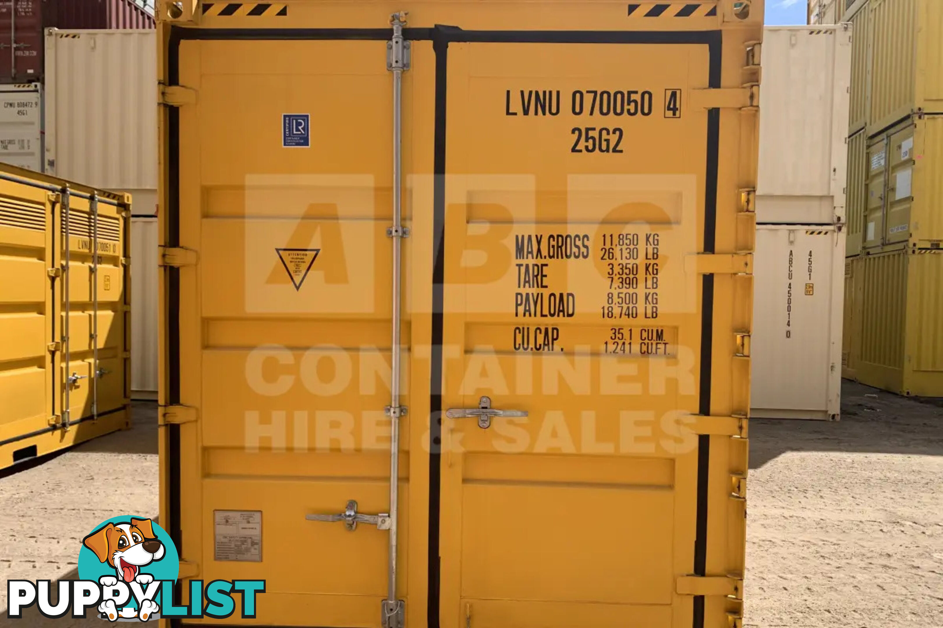 20' HIGH CUBE SIDE OPENING DANGEROUS GOODS SHIPPING CONTAINER