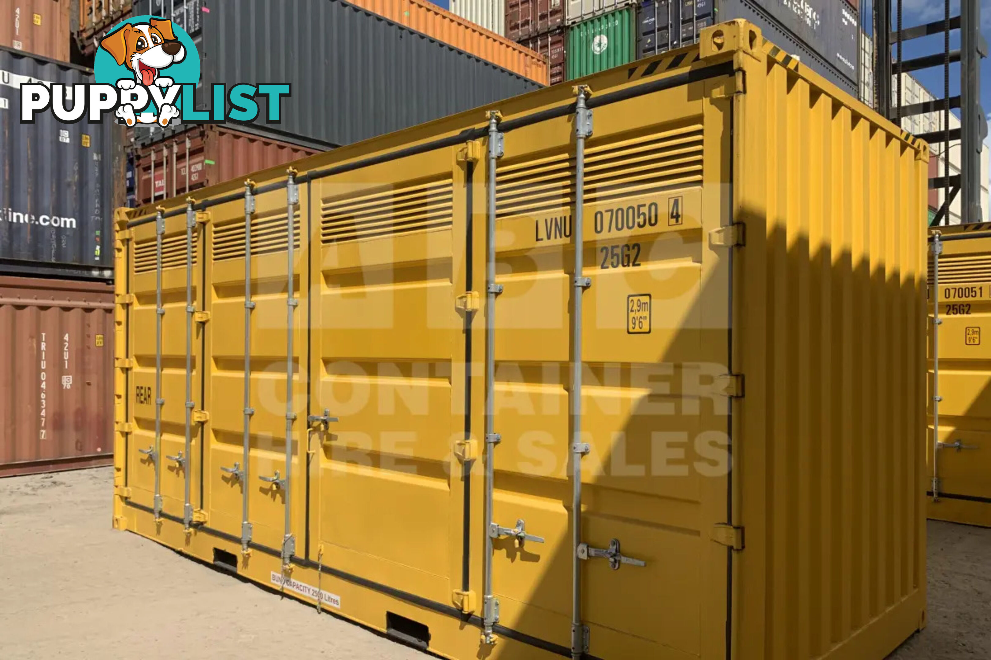 20' HIGH CUBE SIDE OPENING DANGEROUS GOODS SHIPPING CONTAINER