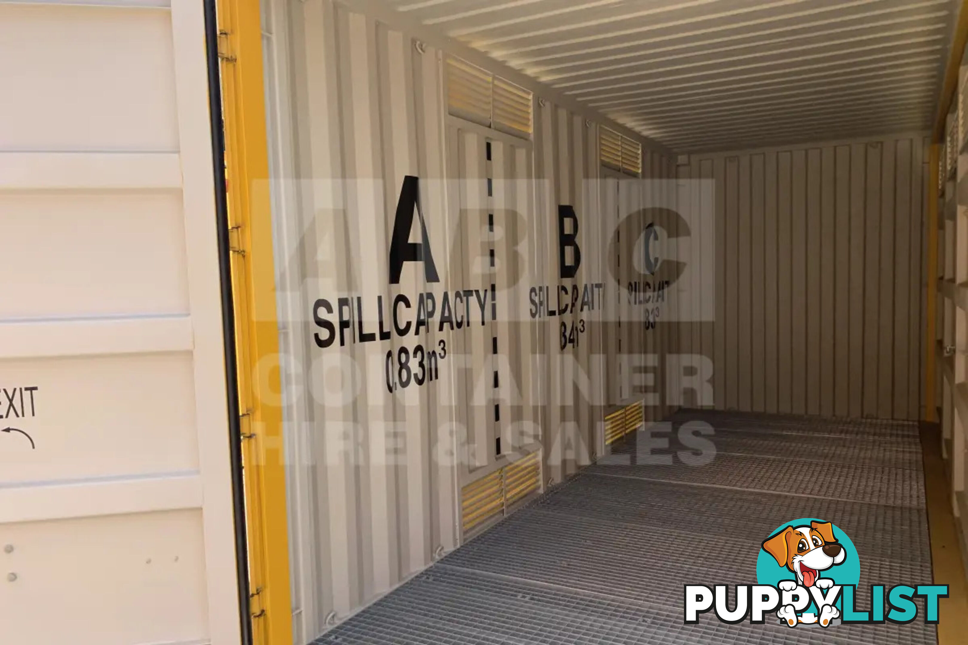 20' HIGH CUBE SIDE OPENING DANGEROUS GOODS SHIPPING CONTAINER
