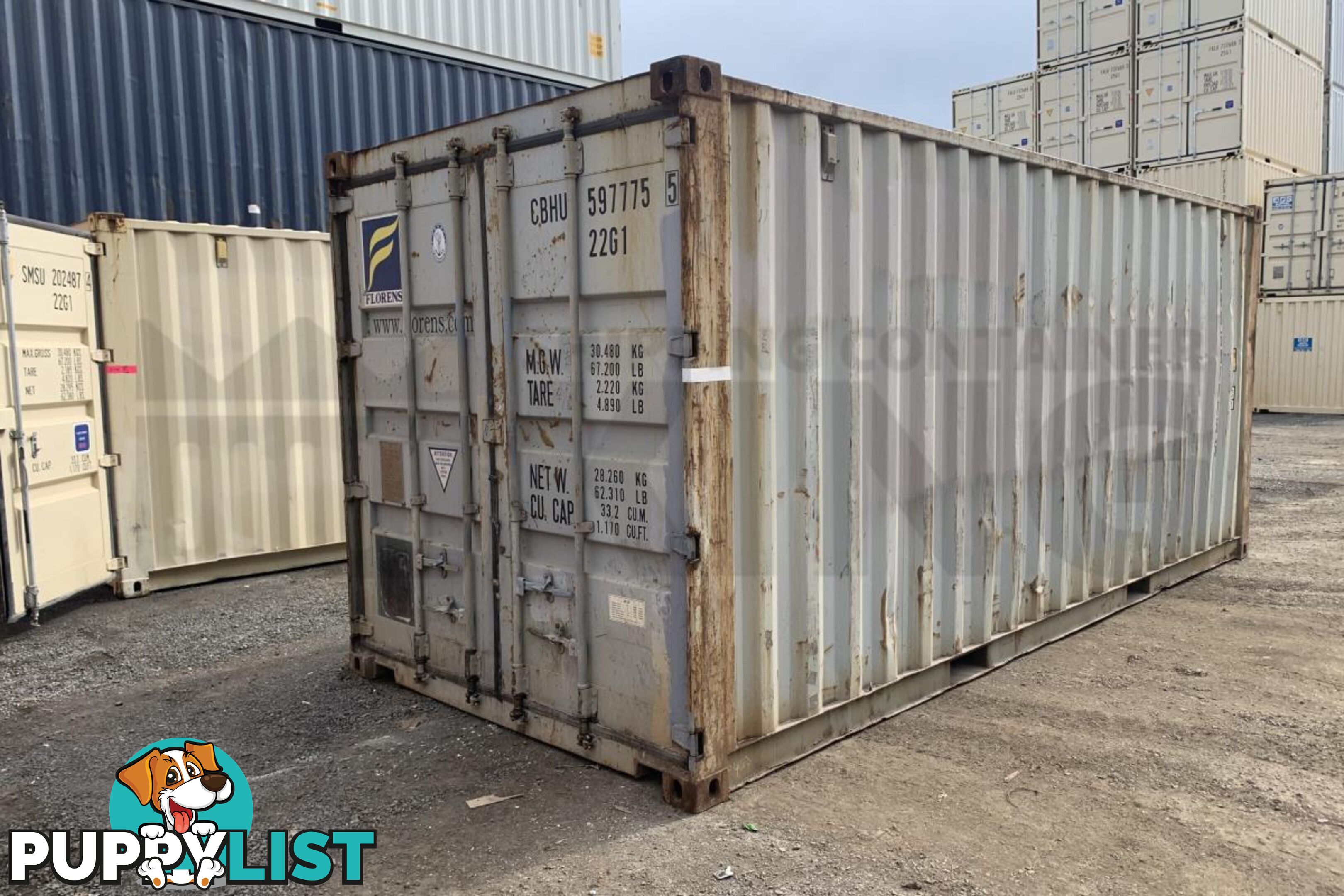 20' STANDARD HEIGHT SHIPPING CONTAINER - in Brisbane